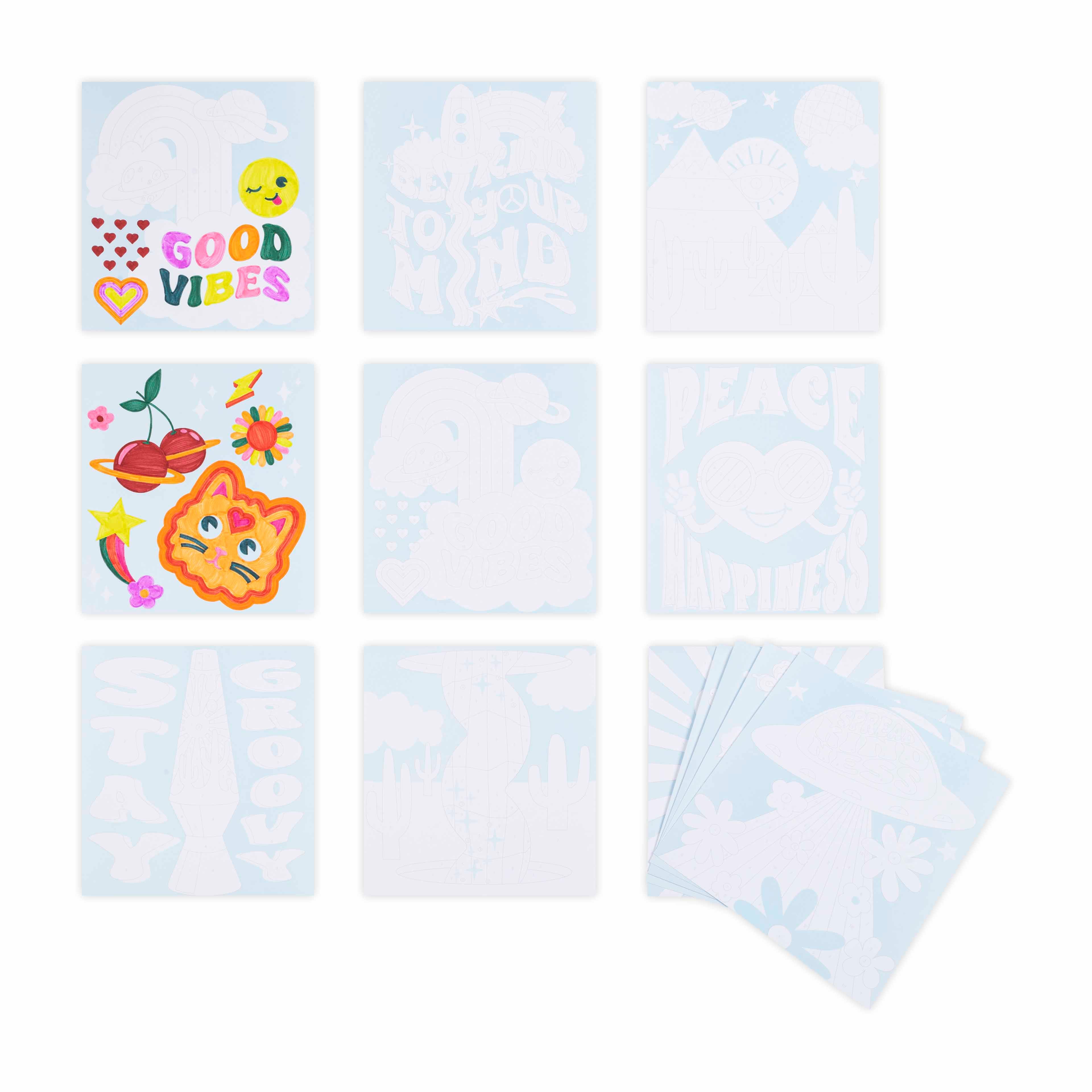 VIVID by Brea Reese® Good Vibes Marker Colour-by-Number Kit