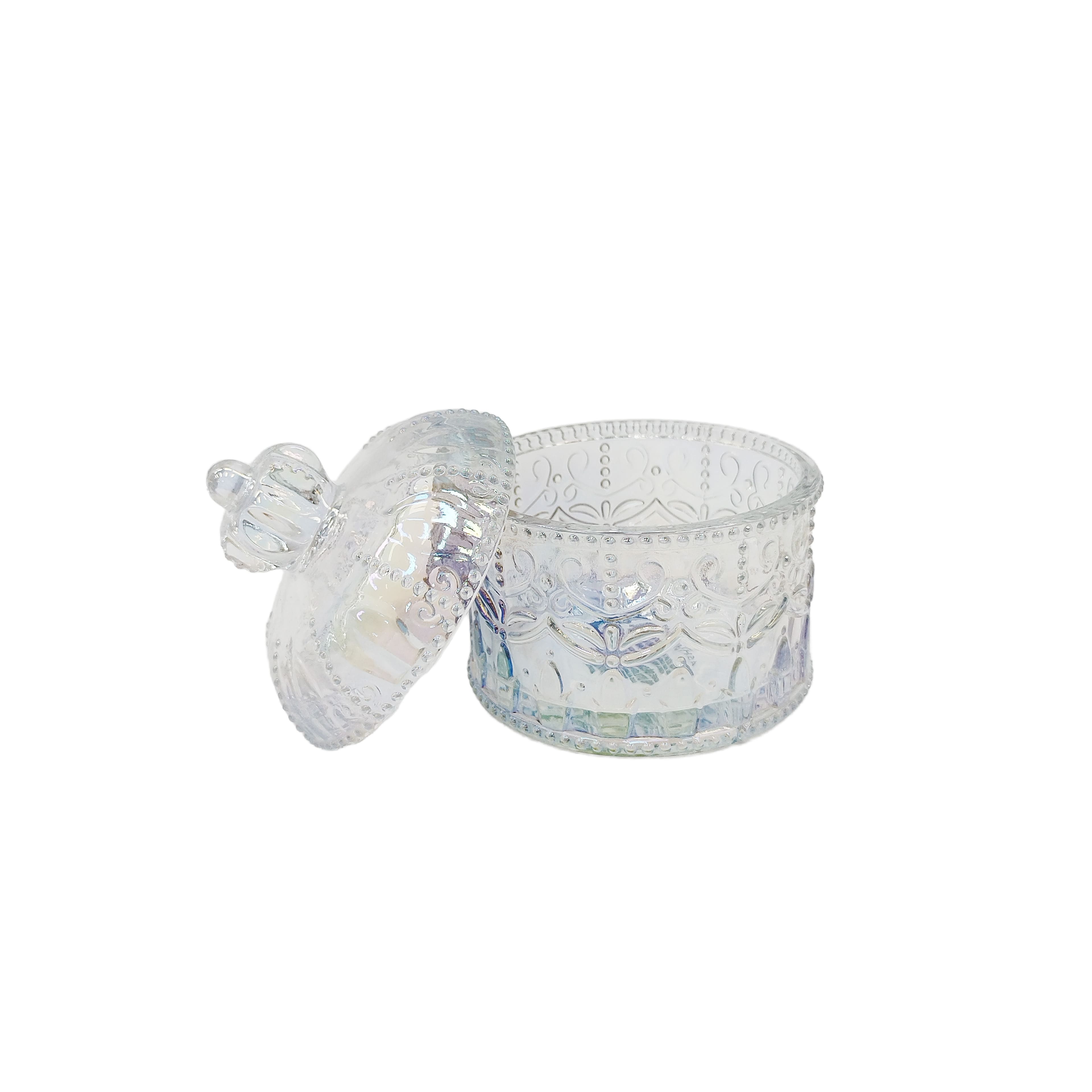 4.5&#x22; Iridescent Glass Trinket Box by Ashland&#xAE;