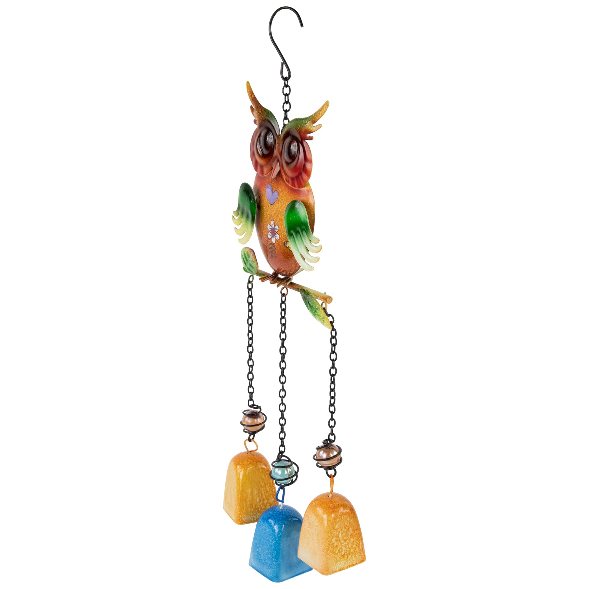 10" Metal Owl Outdoor Garden Windchime