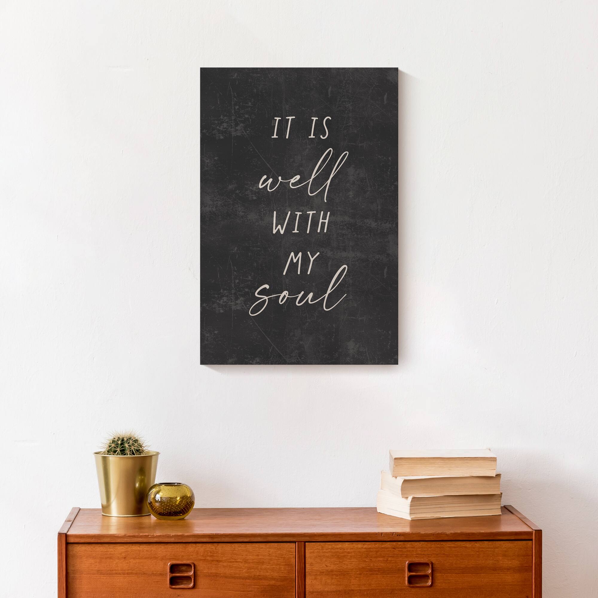 It Is Well With My Soul 12" x 18" Canvas Wall Art