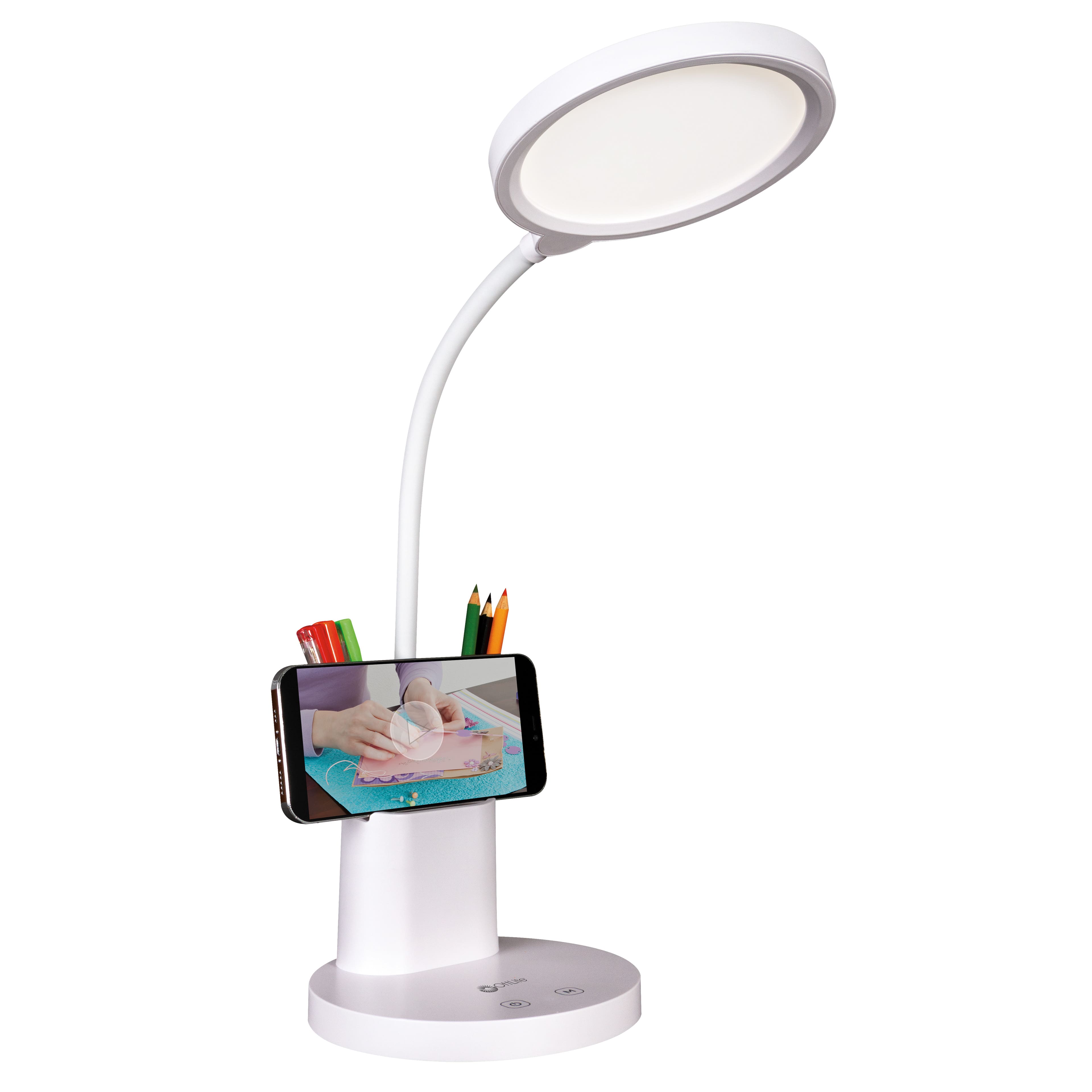 OttLite® Rechargeable LED Lamp with Phone Holder