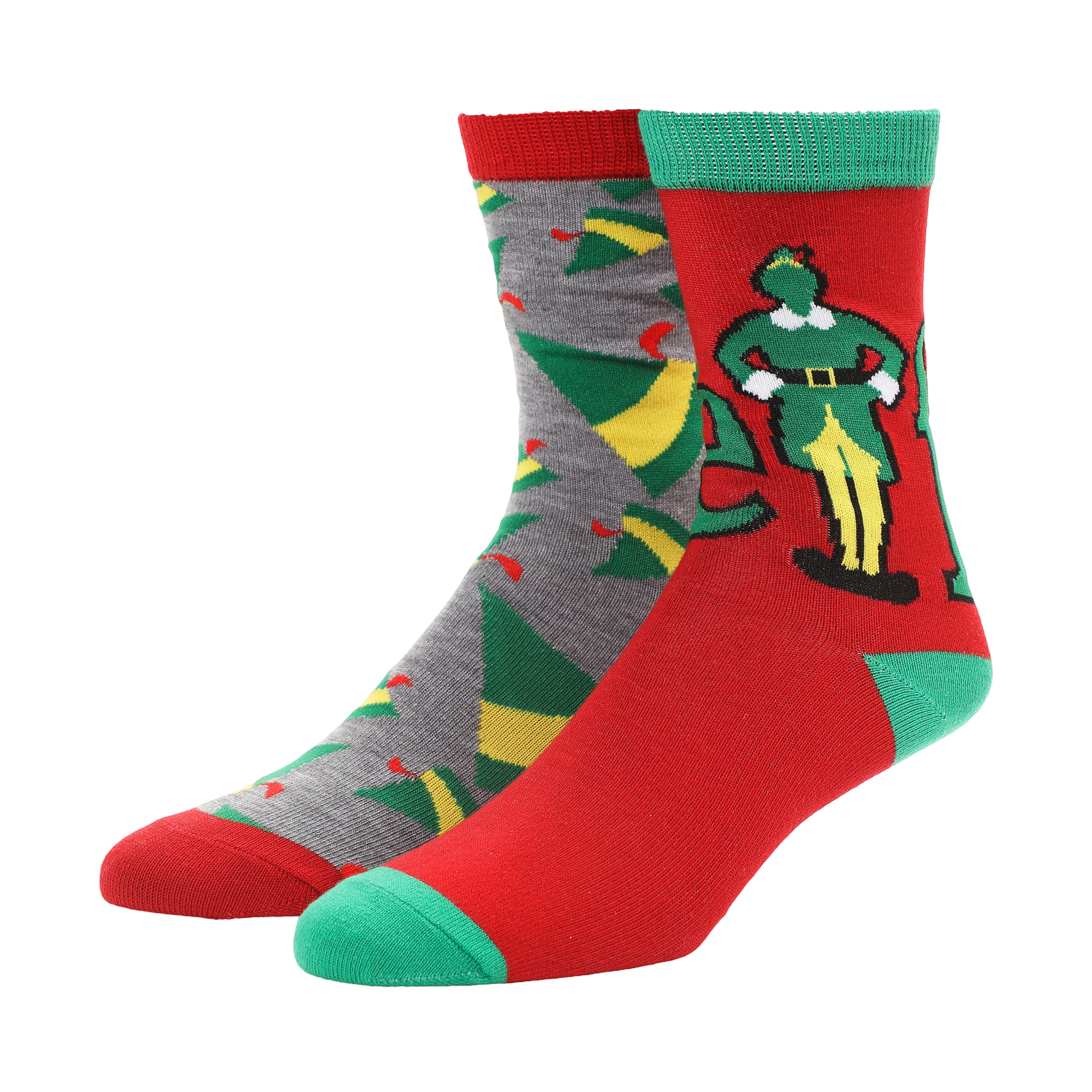 Elf™ Hats & Logos 2-Pair Adult Crew Socks