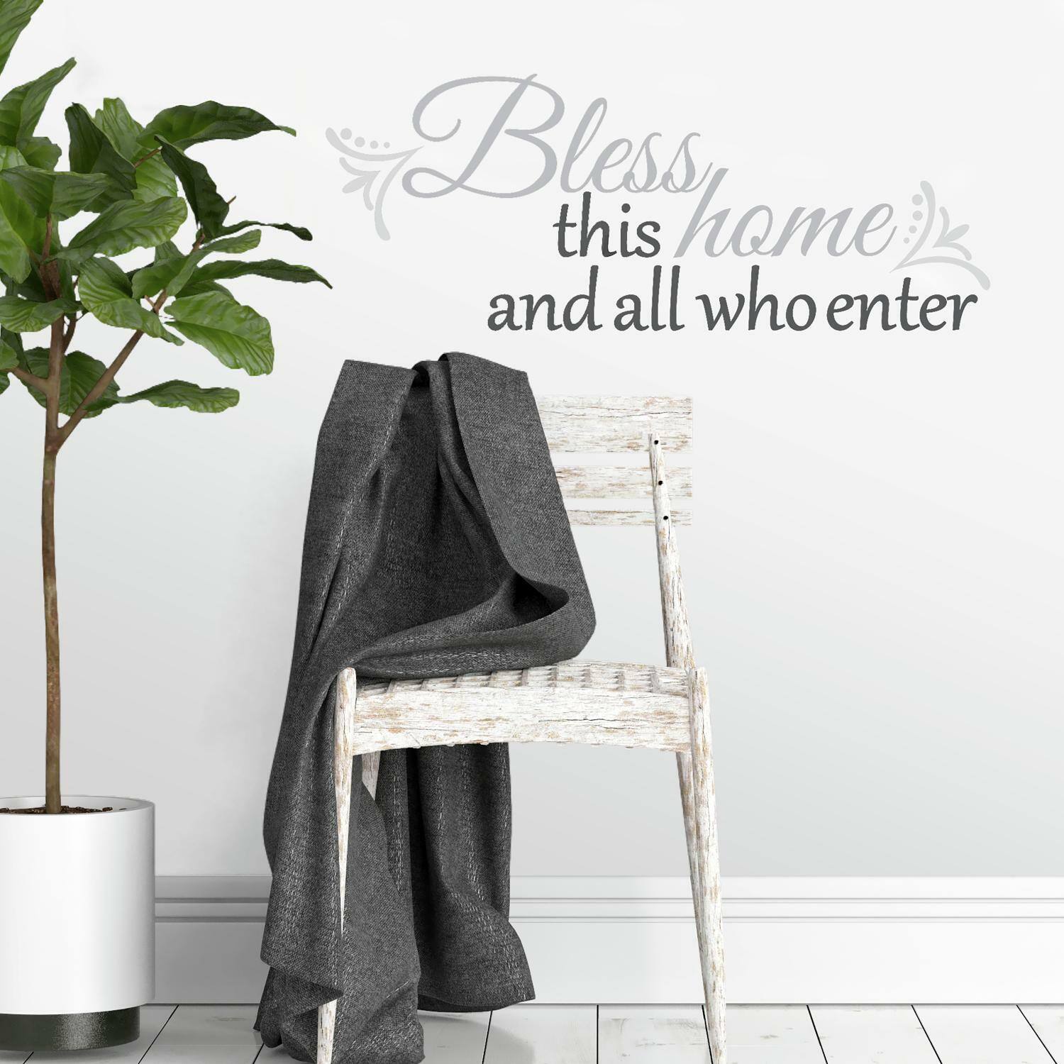 RoomMates Bless This Home Peel & Stick Wall Decals