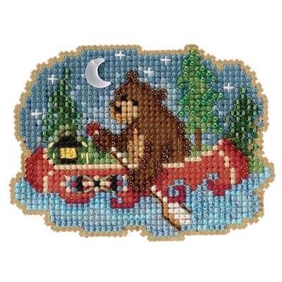 Detroit Lions Cross Stitch Coaster 