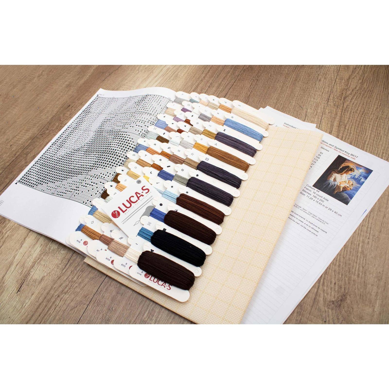 Luca-S Saint Mary and The Child Counted Cross Stitch Kit