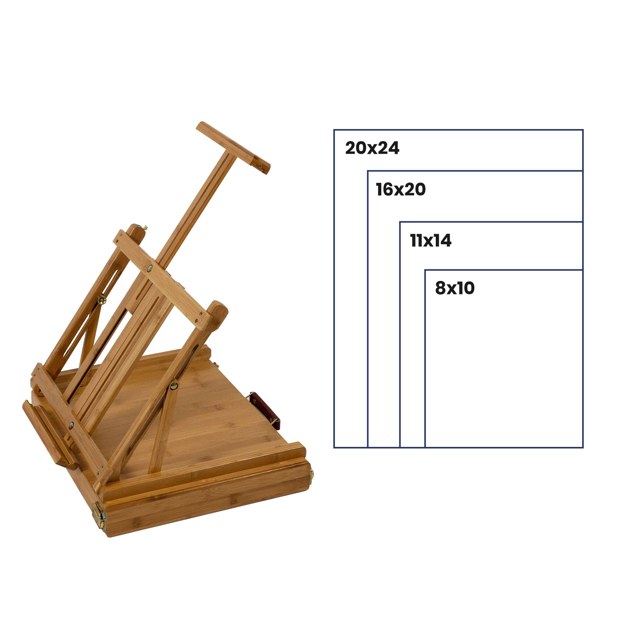Pacific Arc Compact Tabletop Easel with Storage