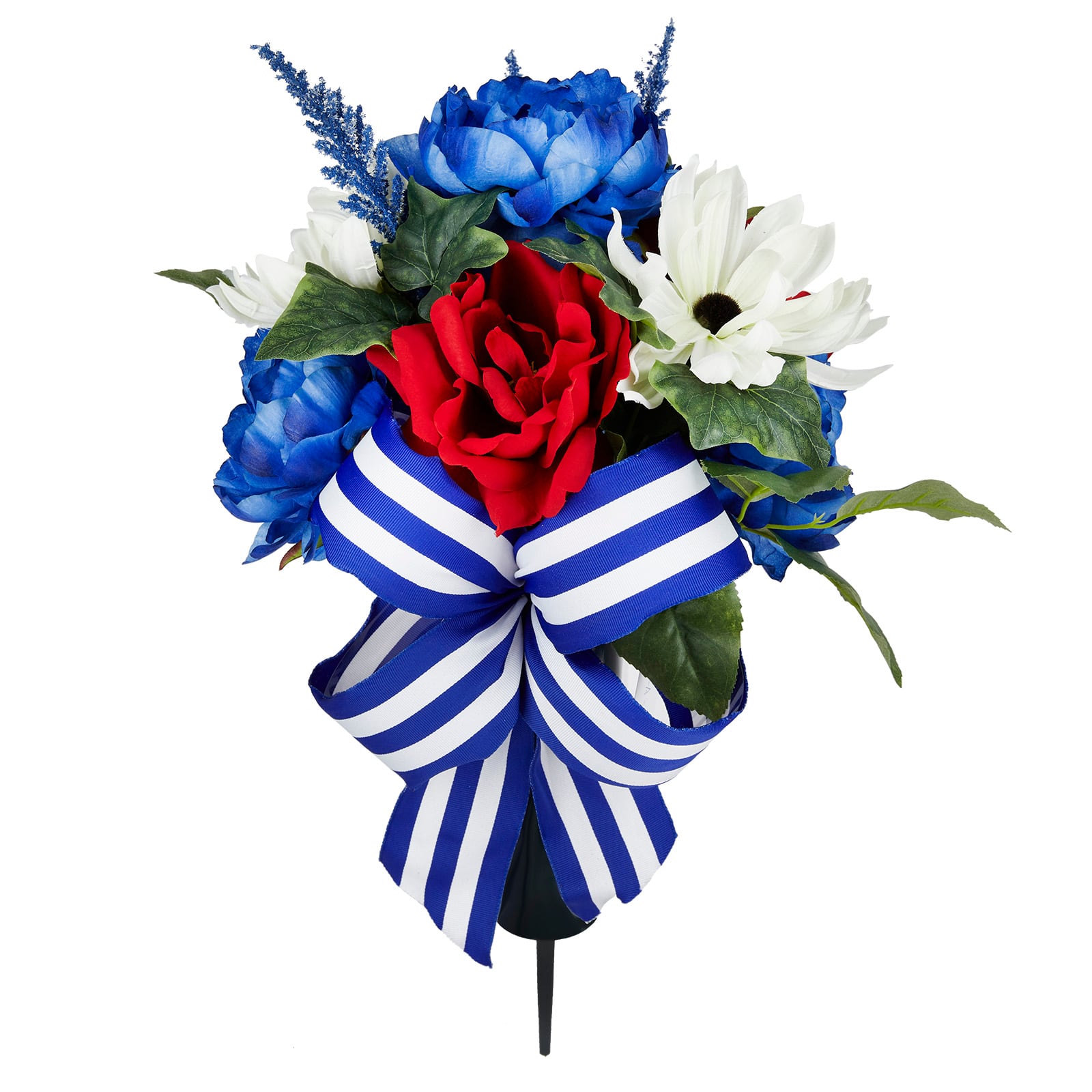 Red, White & Blue Rose & Peony Remembrance Cone by Ashland®