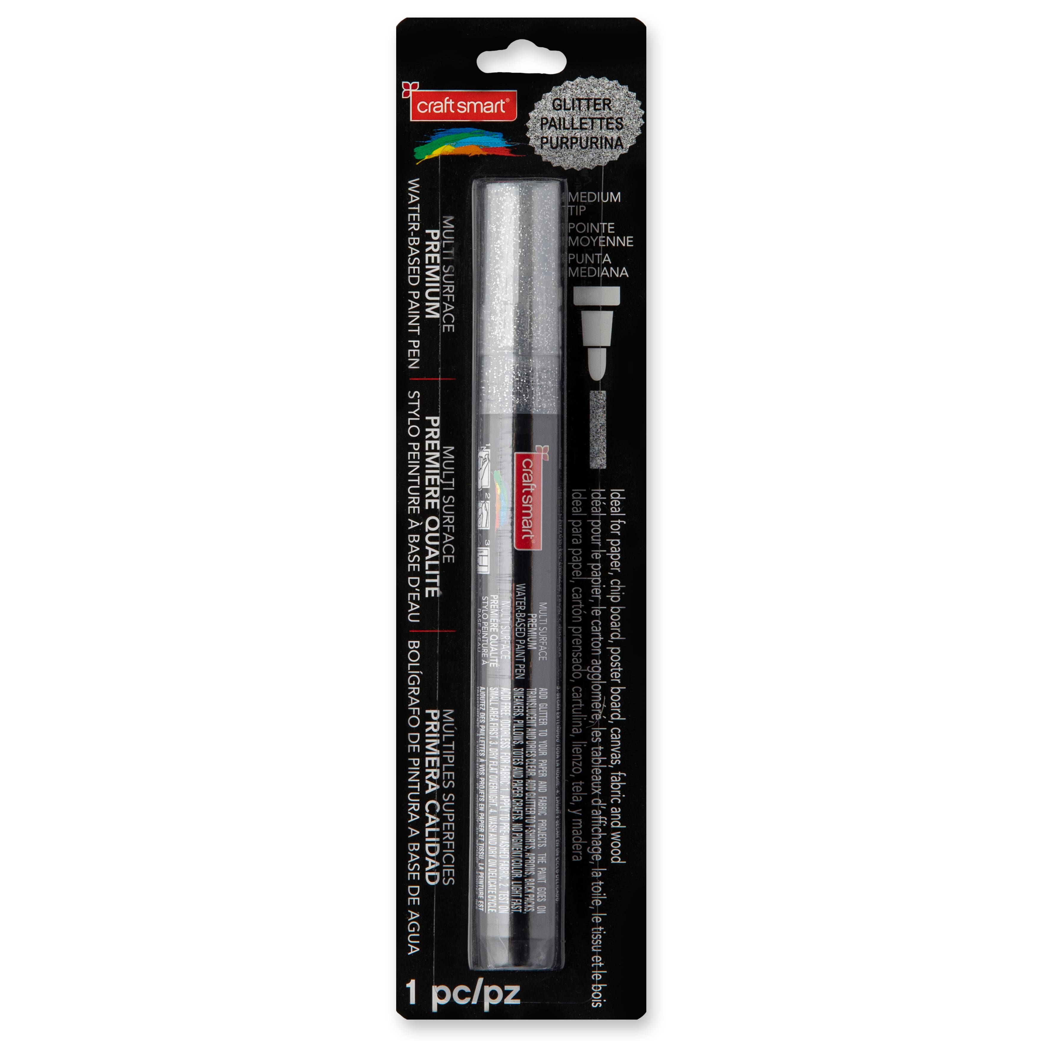12 Pack: Glitter Medium Tip Premium Paint Pen by Craft Smart&#xAE;