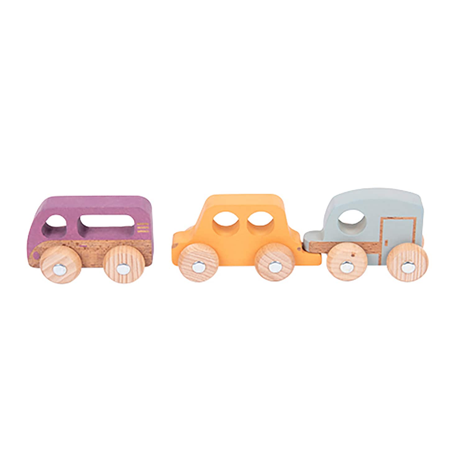 TickiT&#xAE; Rainbow Wooden Adventure Vehicles Play Set