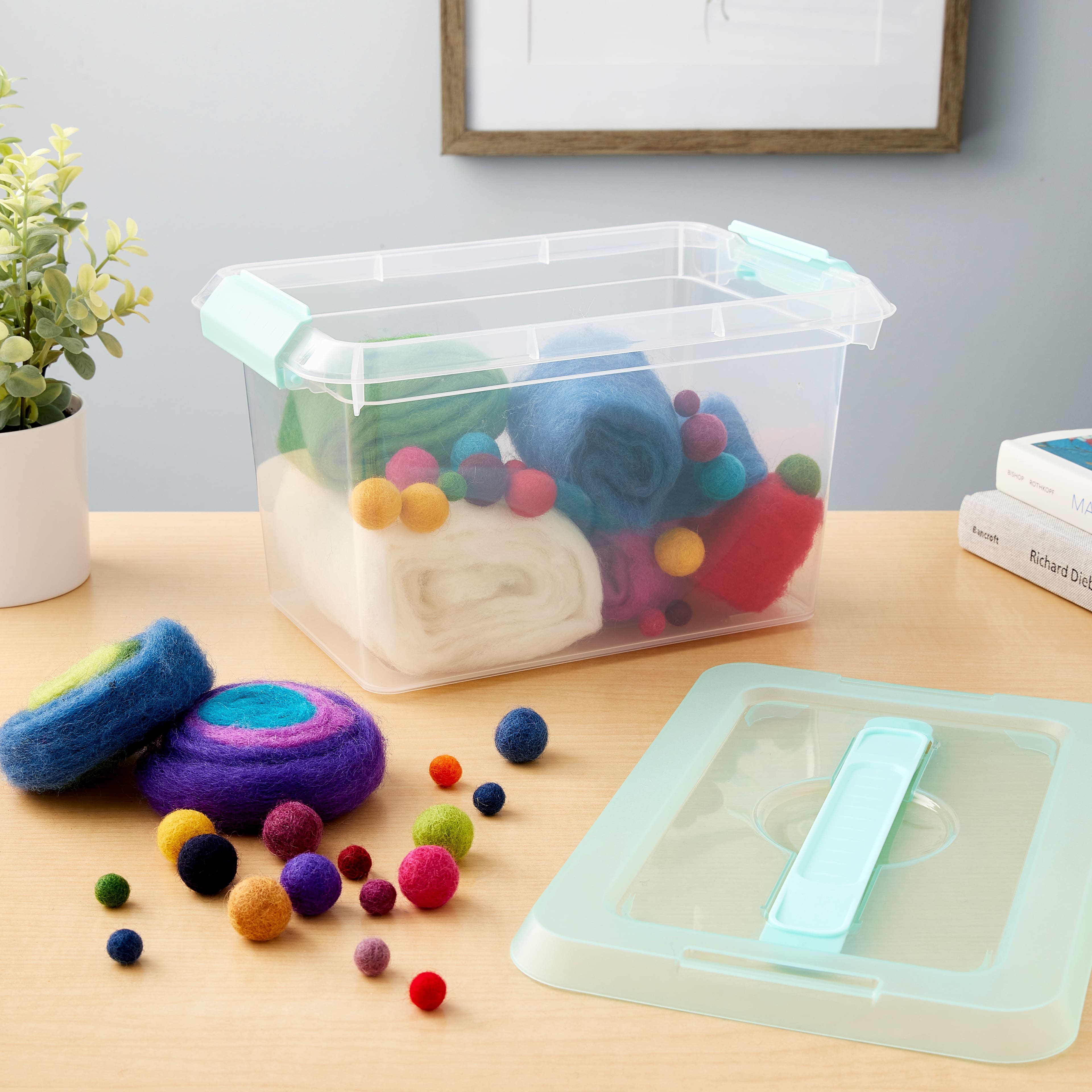 6.2qt. Storage Bin with Lid by Simply Tidy&#xAE;