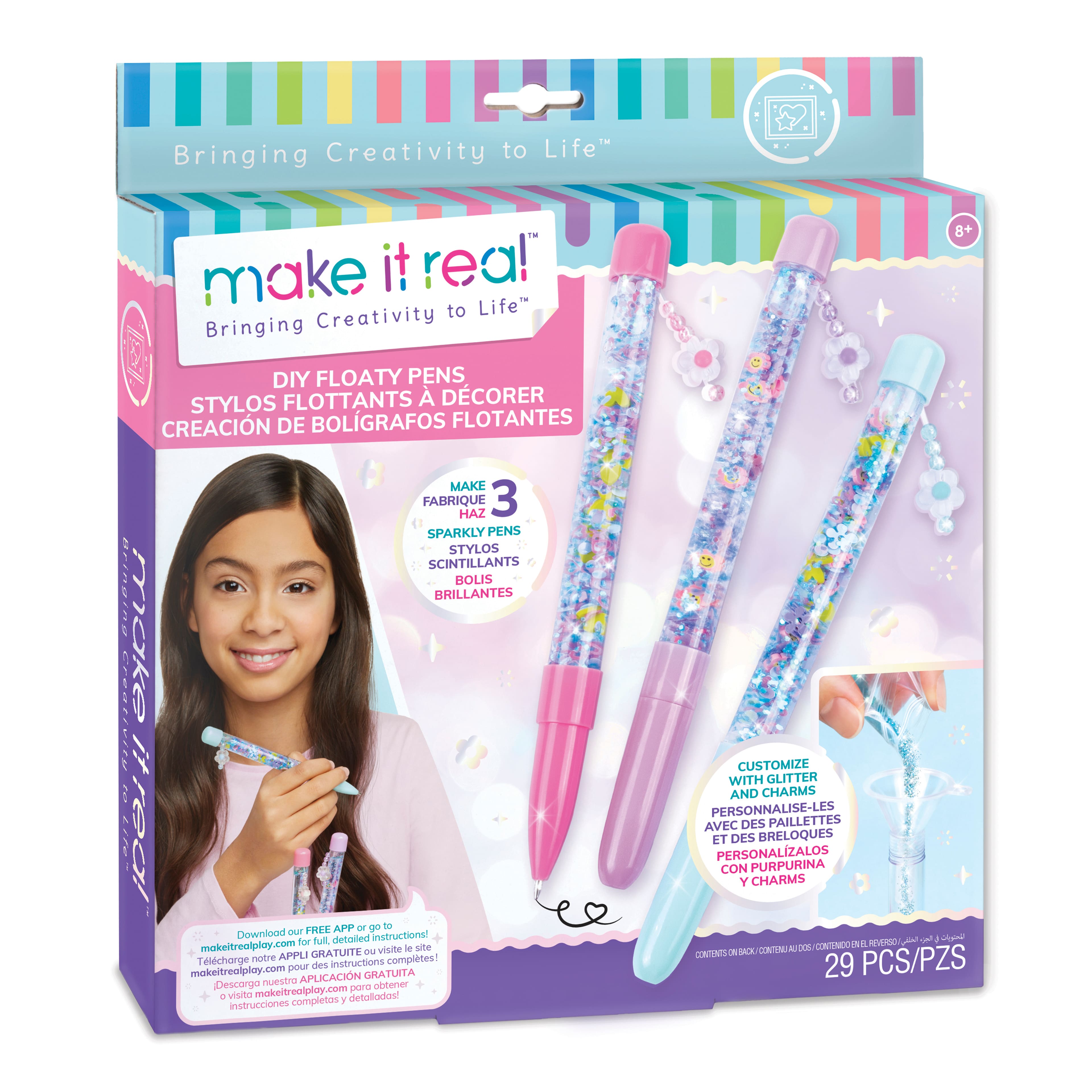 6 Pack: Make It Real&#x2122; DIY Floaty Pens Kit