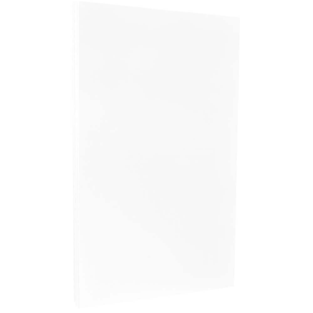 JAM Paper Bright White Wove 8.5&#x22; x 14&#x22; 24lb. Legal Strathmore Paper, 100 Sheets