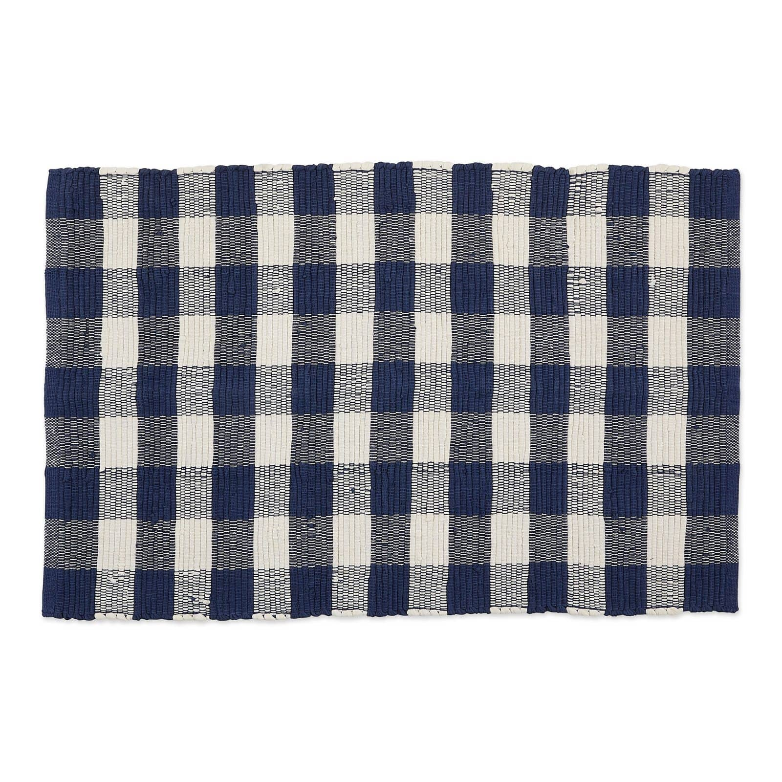 DII® Buffalo Check Rag Rug, 26" x 40"