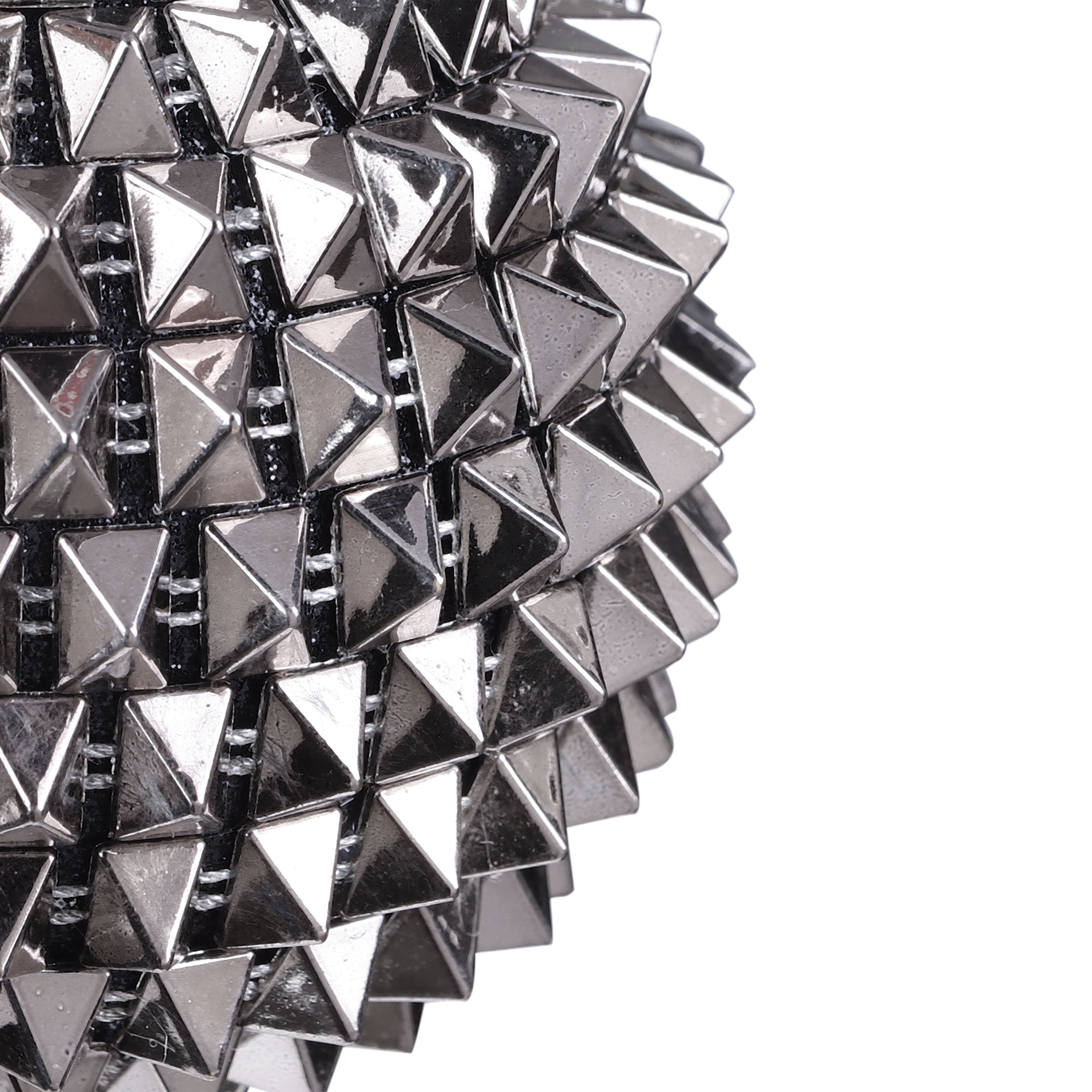 4&#x22; Silver Spikes Ball Ornament by Ashland&#xAE;