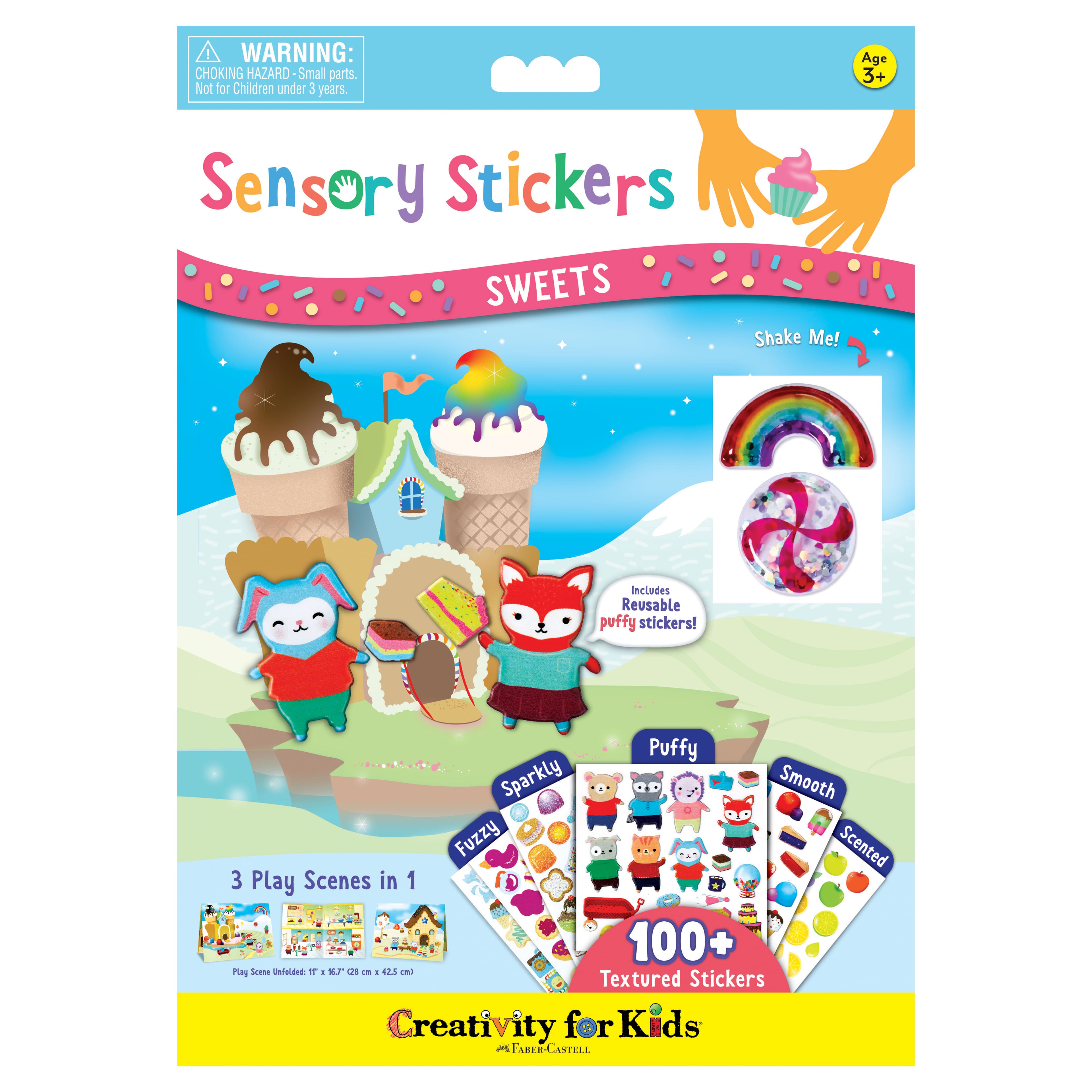 6 Pack: Creativity for Kids&#xAE; Sweets Sensory Stickers