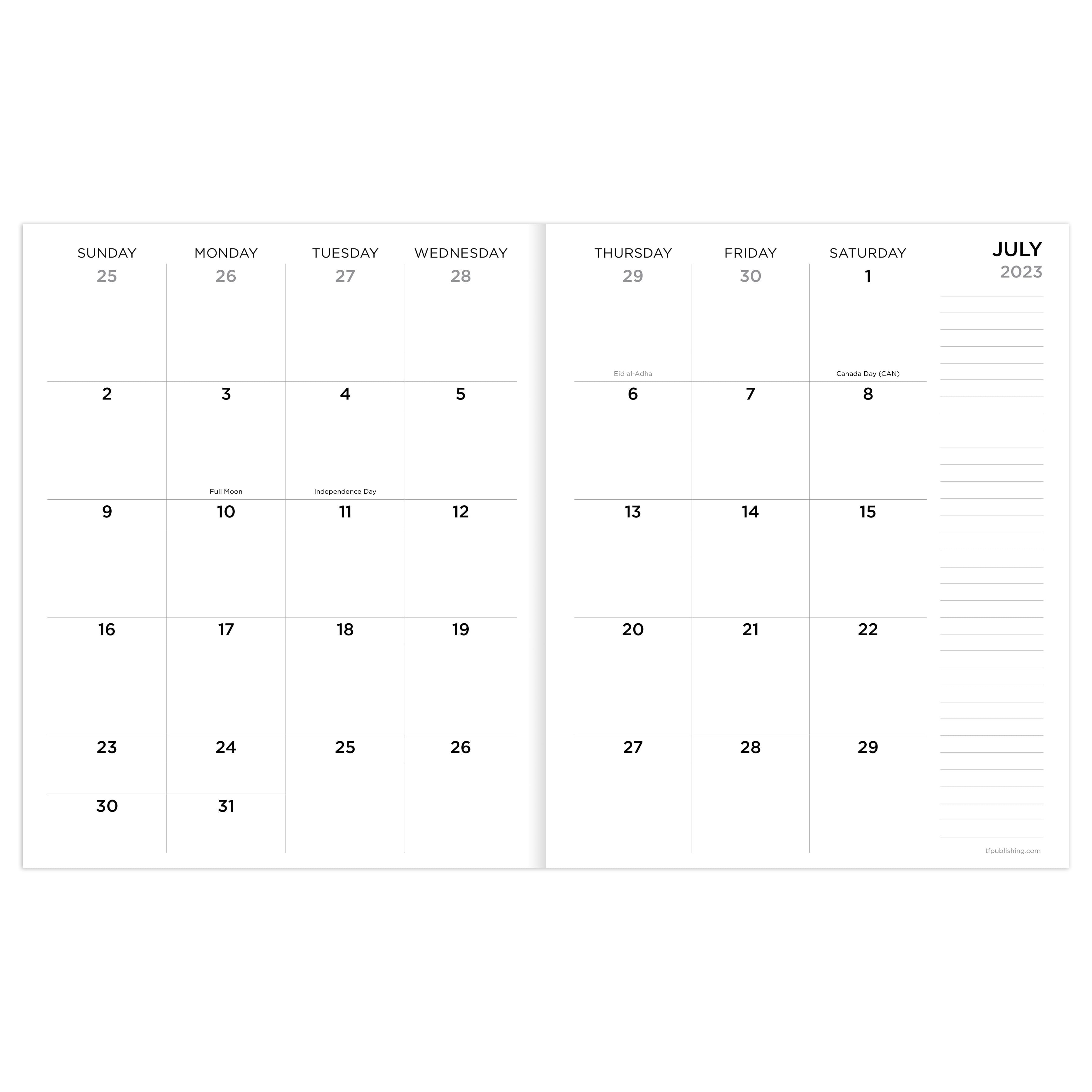 TF Publishing 2023-2024 Mod Pods Medium Monthly