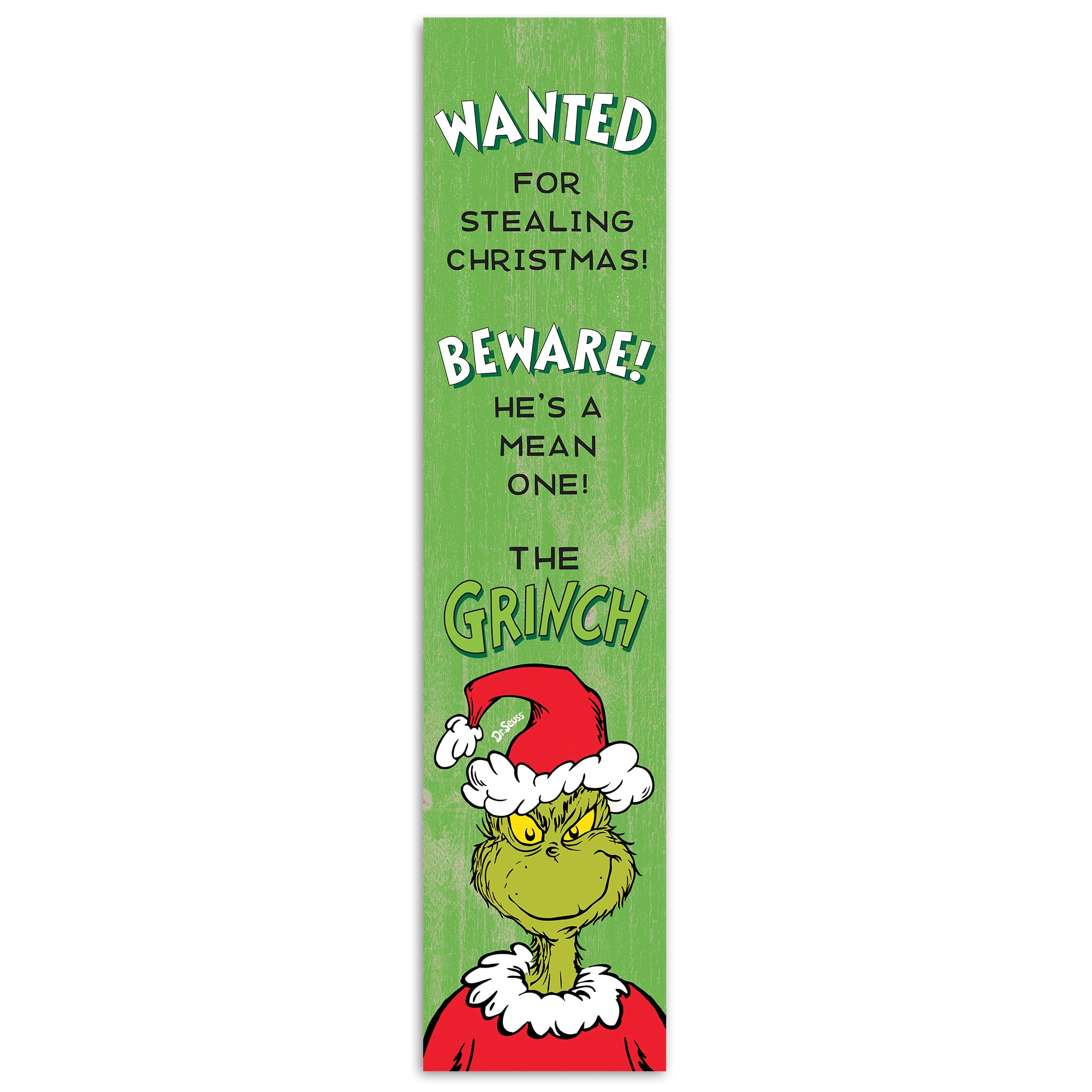 47&#x22; The Grinch Wanted Porch Leaner