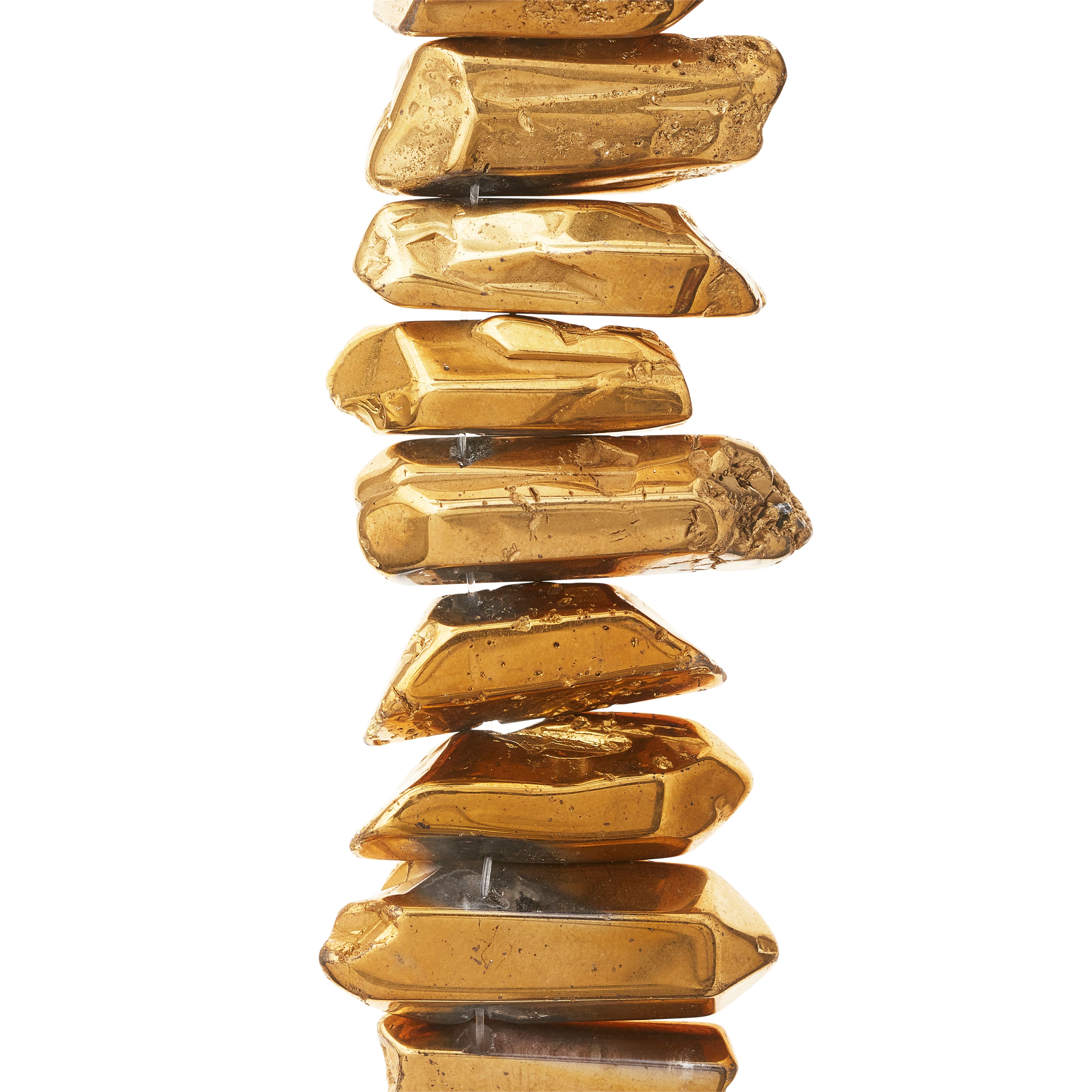 12 Pack: Gold Luster Quartz Nugget Beads by Bead Landing™