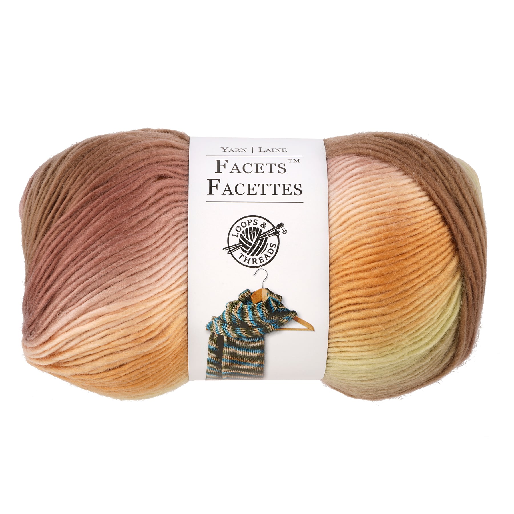 Facets™ Yarn by Loops & Threads® in Toffee, 3.5
