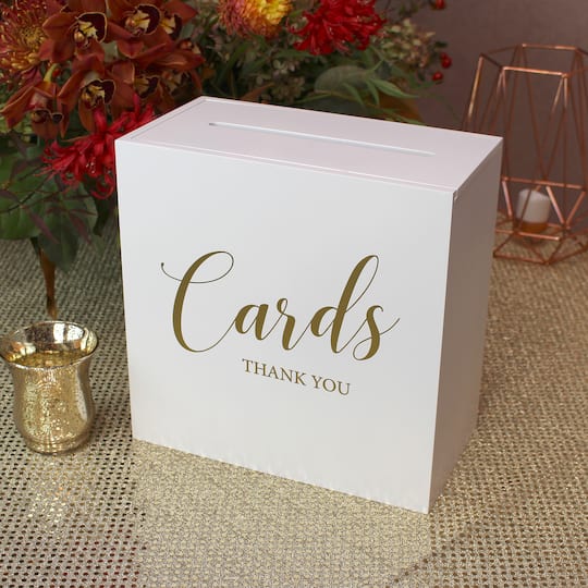 Lillian Rose White Wooden Wedding Card Box | Michaels