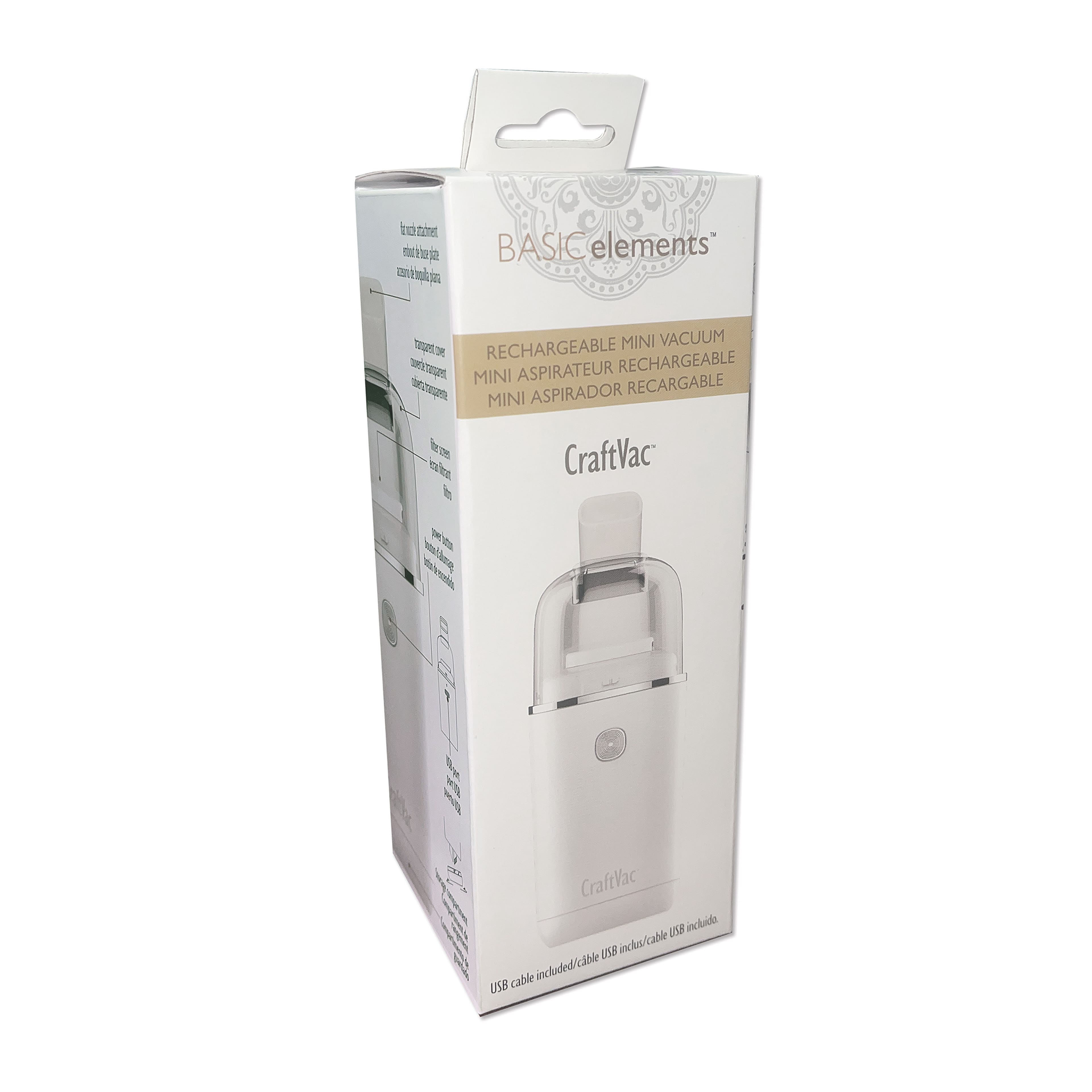 The Beadsmith&#xAE; BASIC elements&#x2122; CraftVac&#x2122; Rechargeable Mini Vacuum