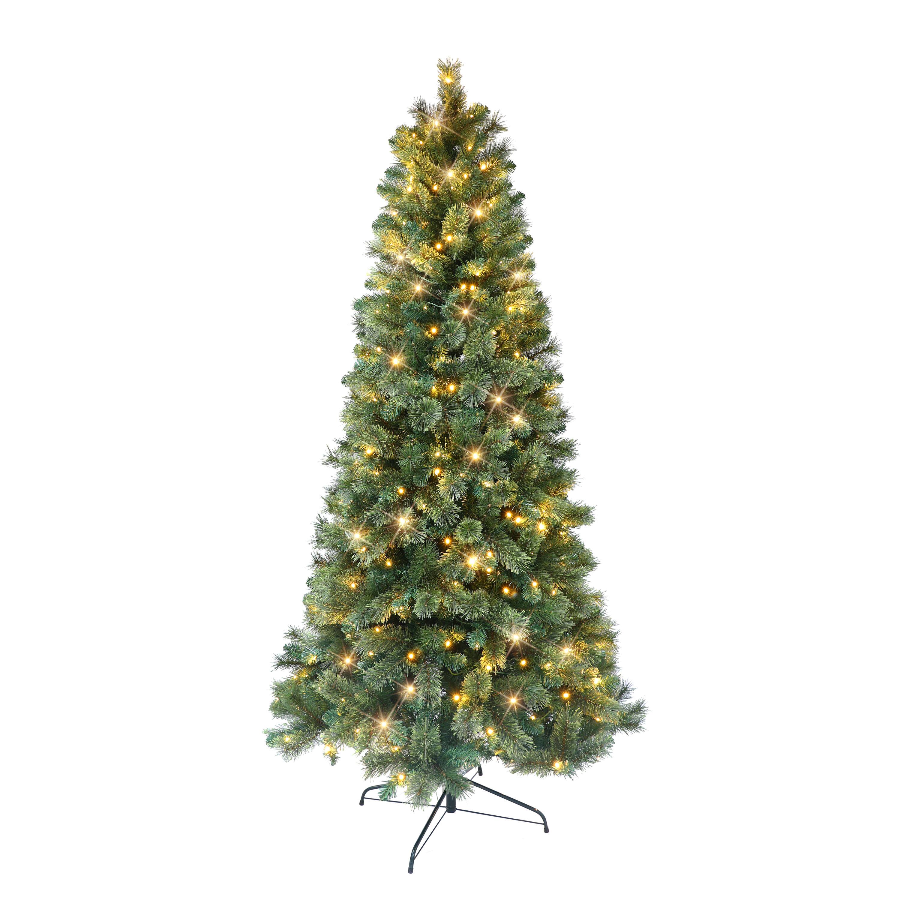 7ft. Pre-Lit Montana Pine Christmas Tree, Clear & Multicolor Lights