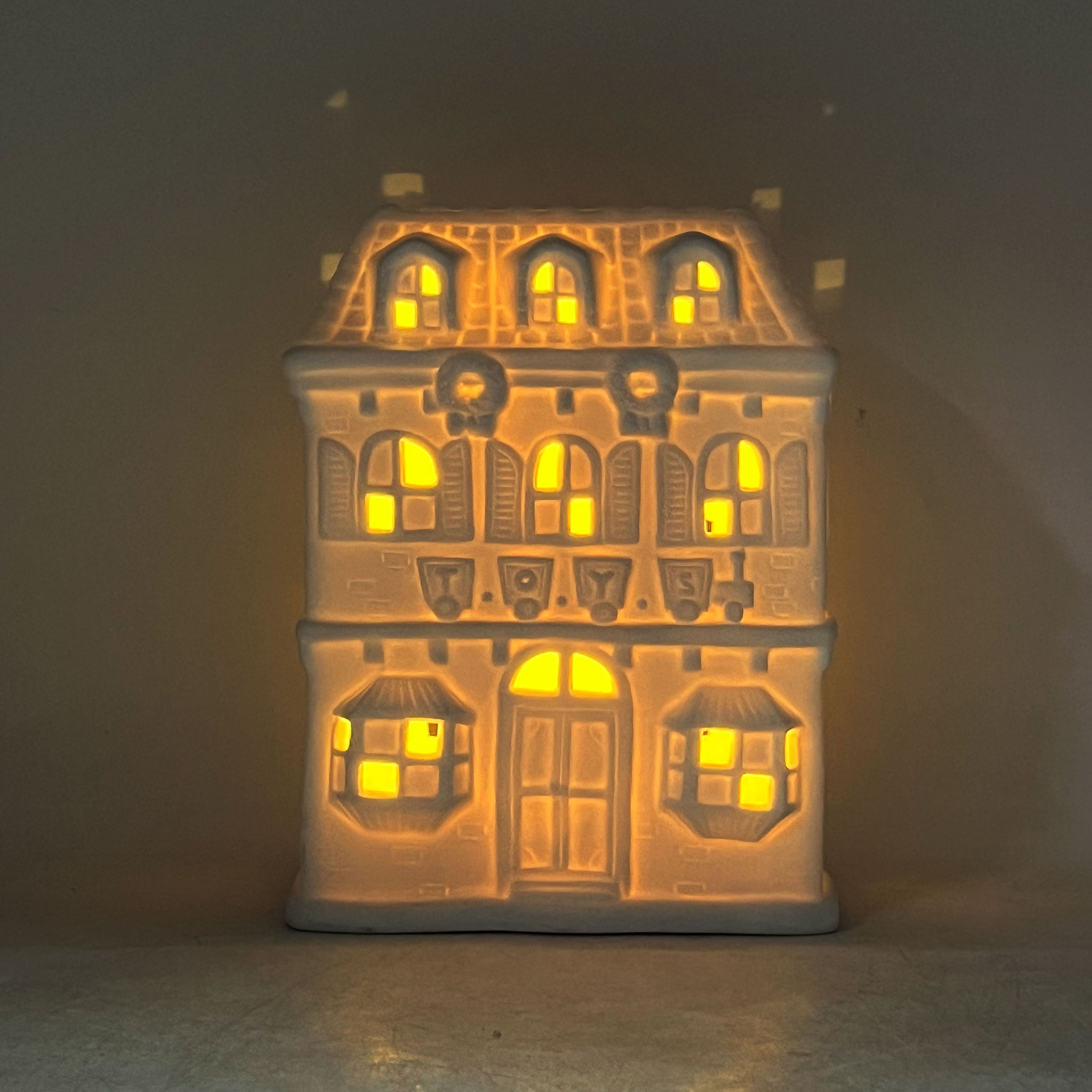 7.75&#x22; Toy House DIY LED Ceramic D&#xE9;cor by Make Market&#xAE;