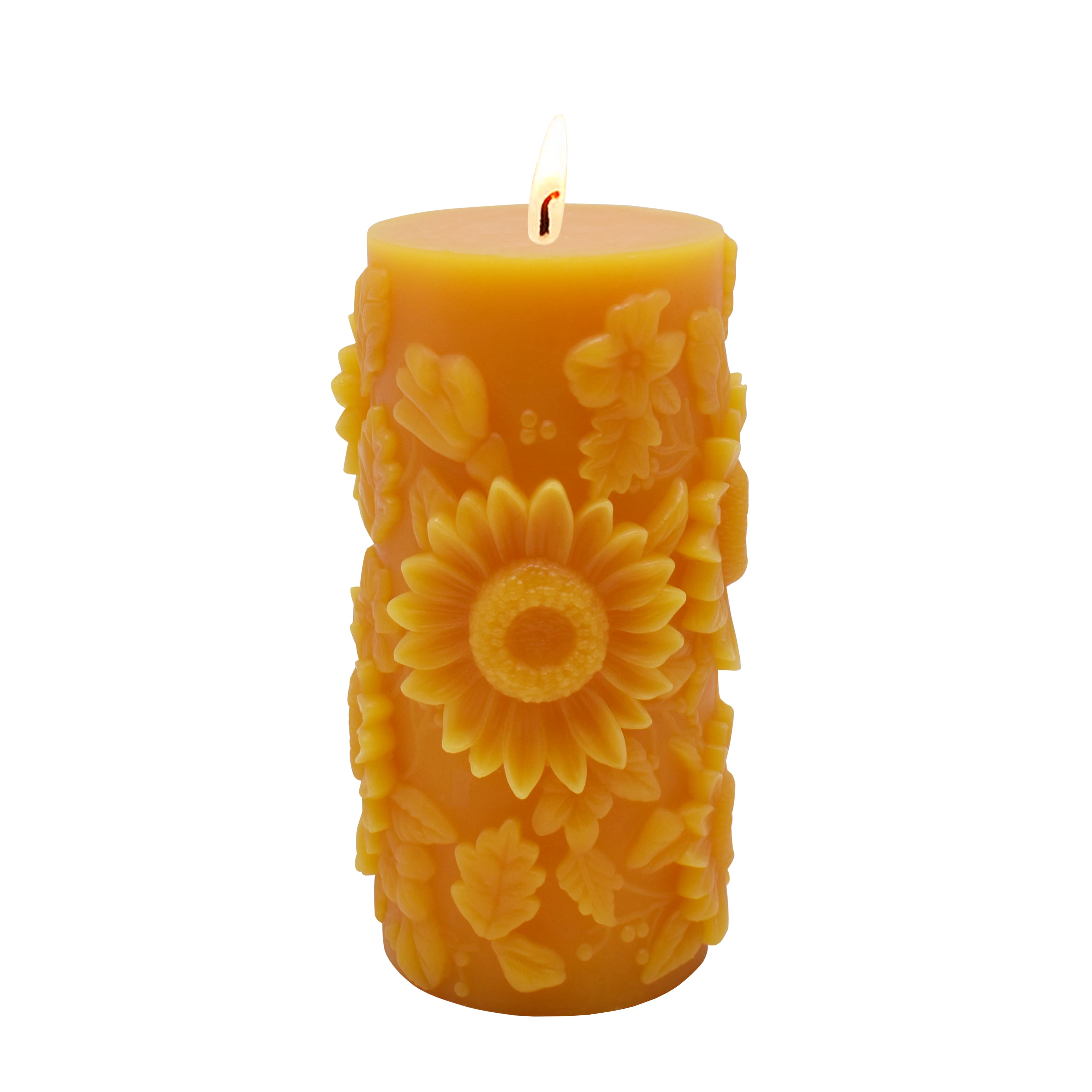 3&#x22; x 6&#x22; Scented Sunflower Pillar Candle by Ashland&#xAE;
