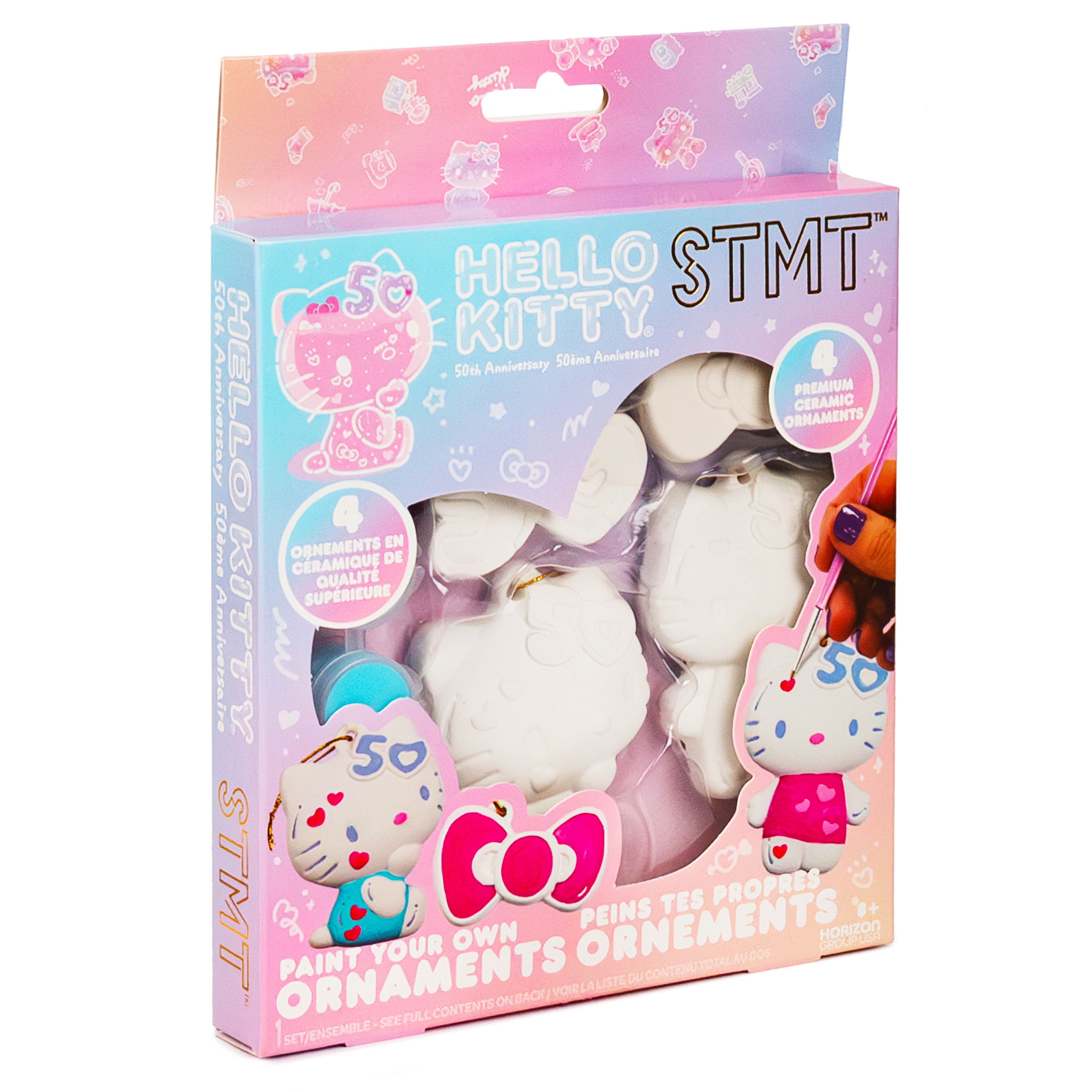 STMT&#xAE; Hello Kitty&#xAE; 50th Anniversary Paint Your Own Ornament Kit