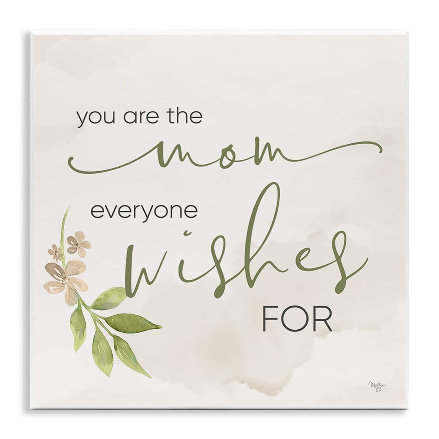 Stupell Industries Mom Everyone Wishes For Wall Plaque Art