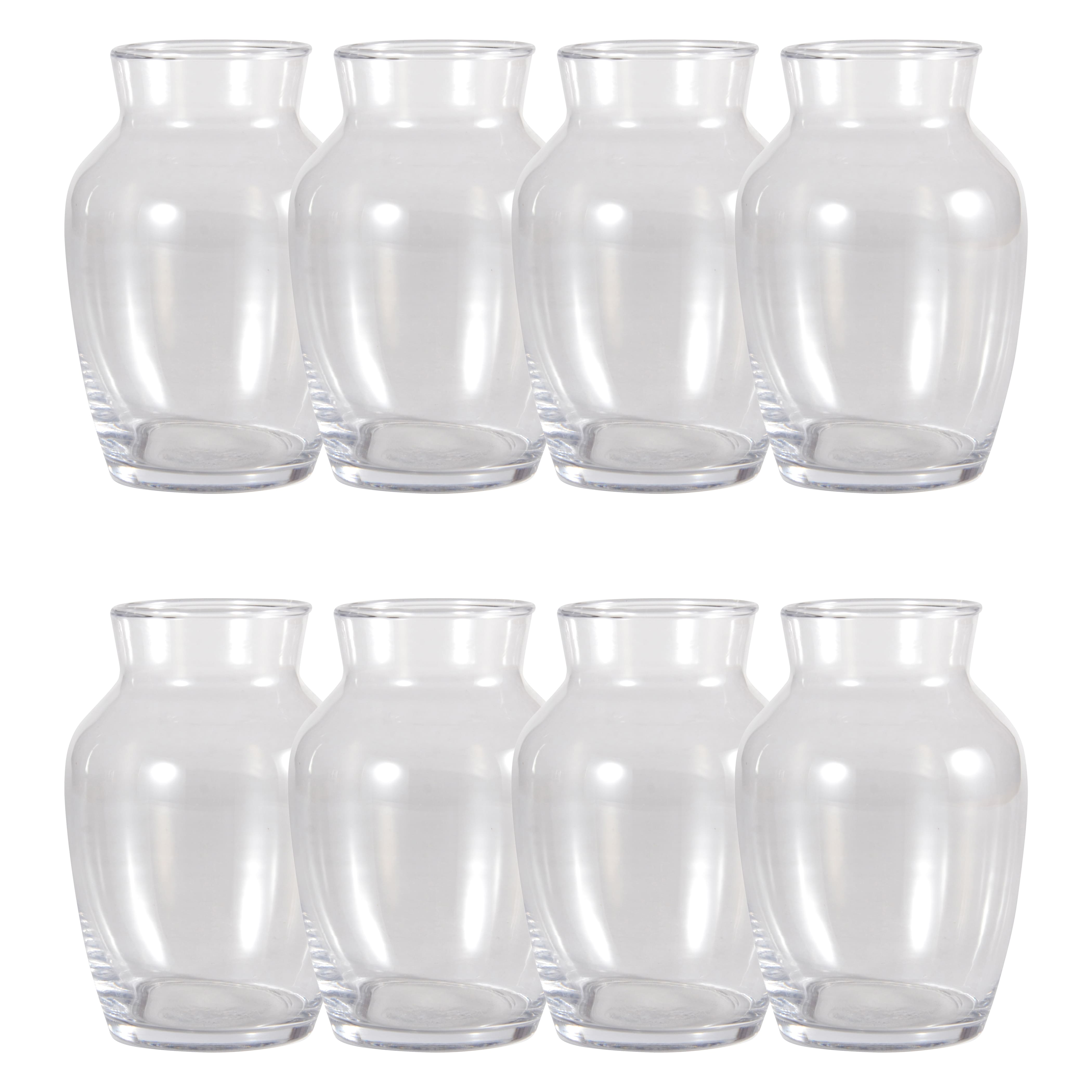 8 Pack: 7&#x22; Clear Glass Urn by Ashland&#xAE;