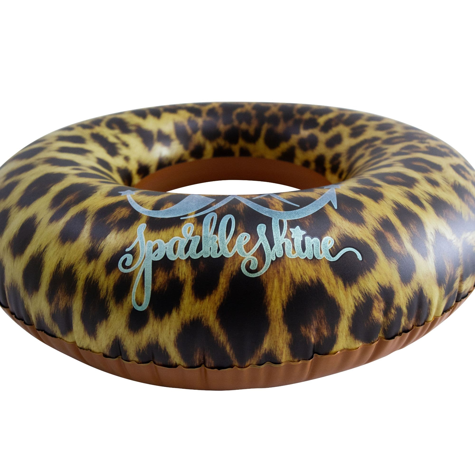 35" Inflatable Leopard Print Swimming Pool Inner Tube
