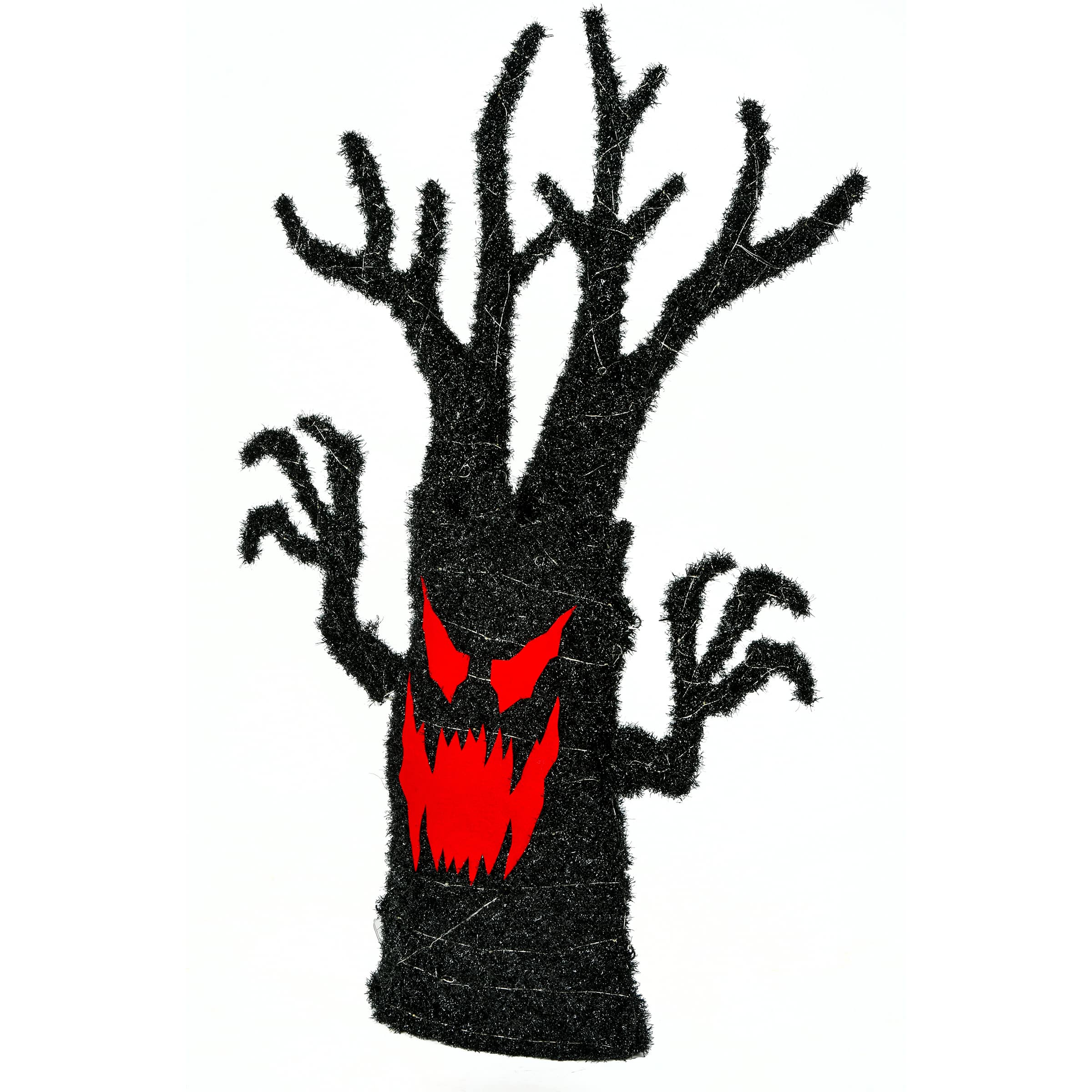 48&#x27;&#x27; Pre-Lit Frightening Face Halloween Tree