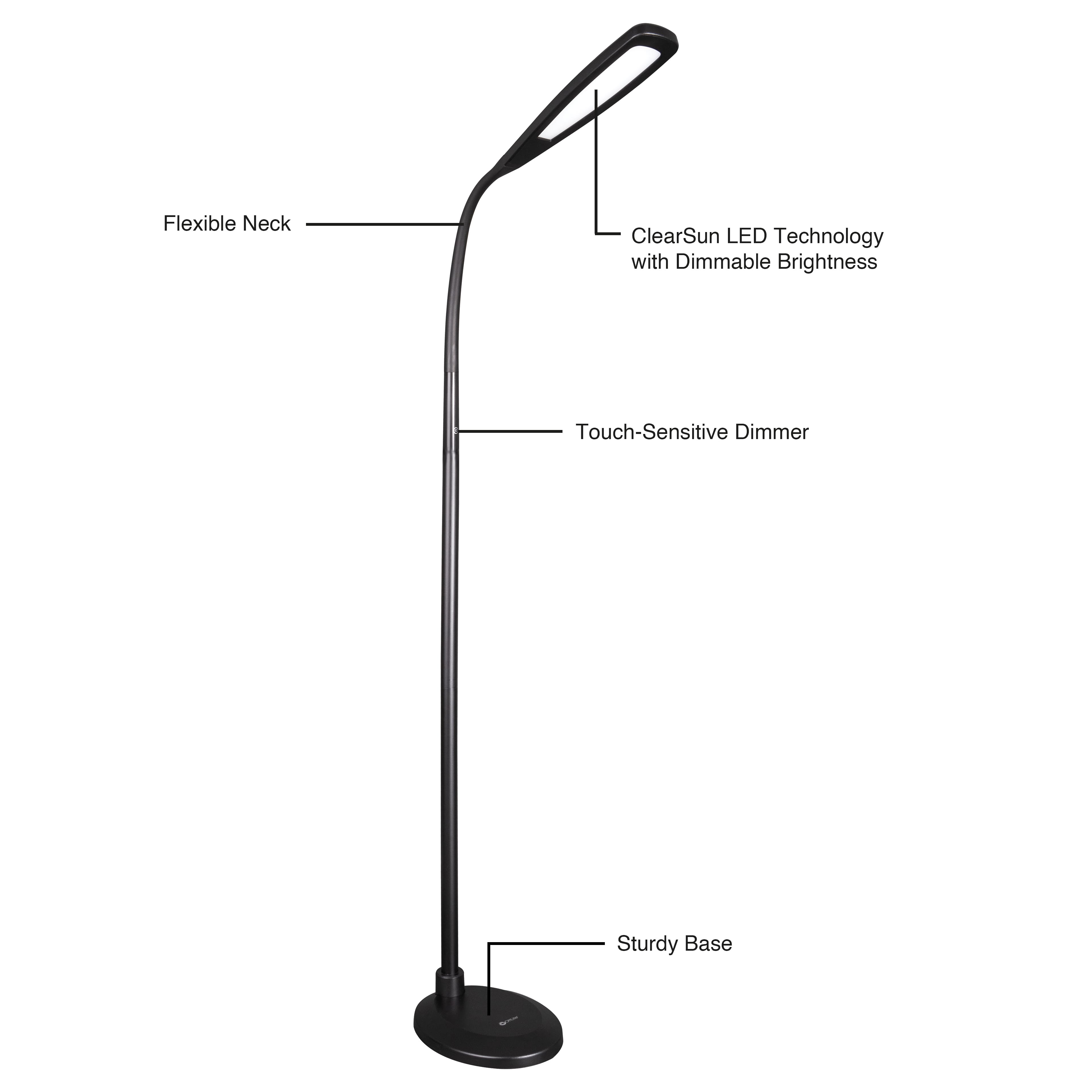 OttLite Natural Daylight LED Flex Floor Lamp