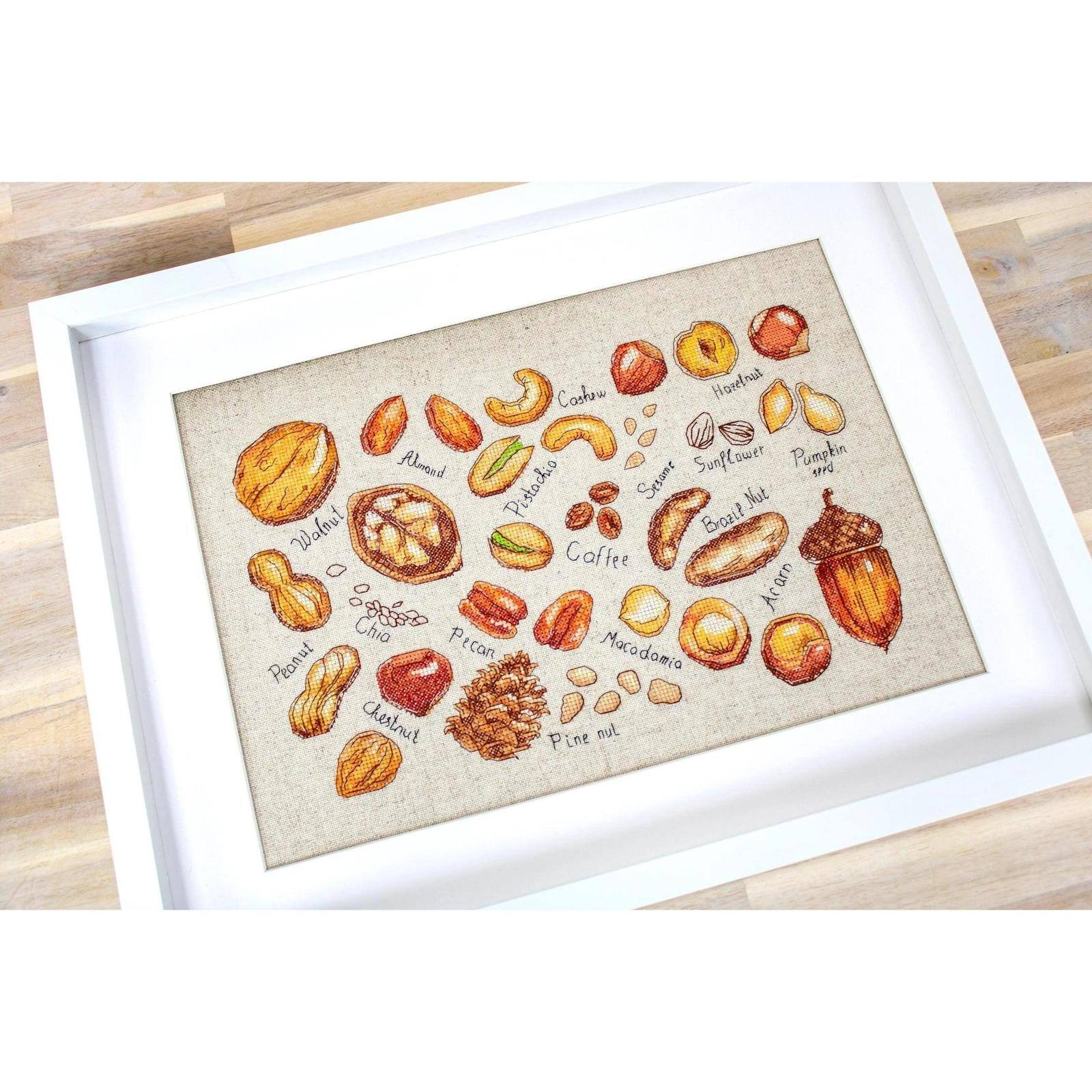 Luca-S Nuts &#x26; Seeds Counted Cross Stitch Kit