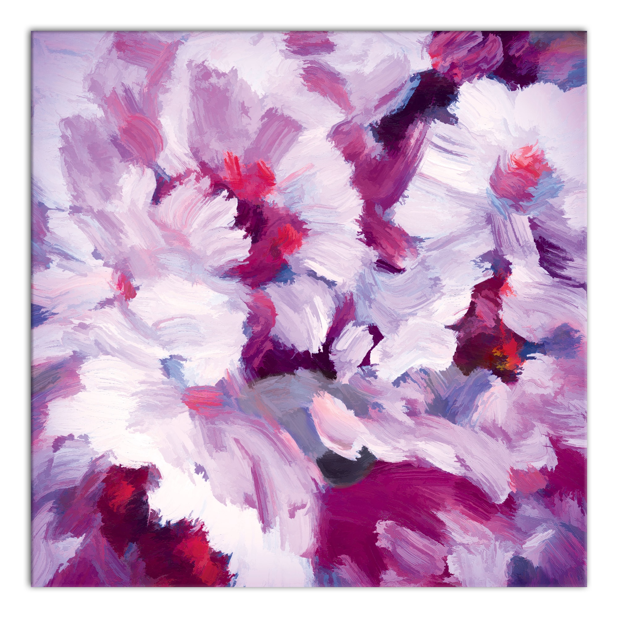 Lilac Florals 24&#x22; x 24&#x22; Canvas Wall Art