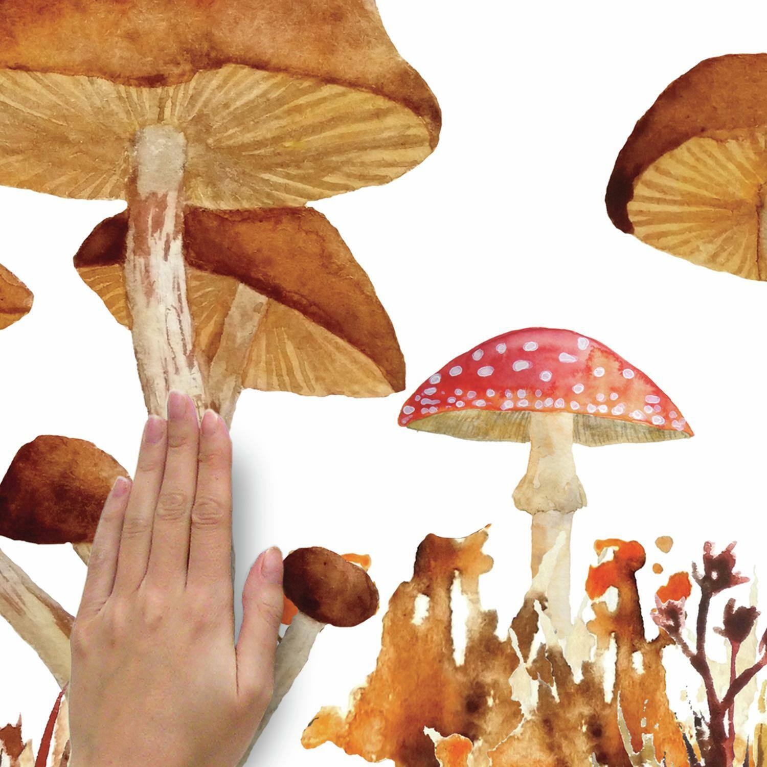 RoomMates Mushroom Giant Peel &#x26; Stick Wall Decals