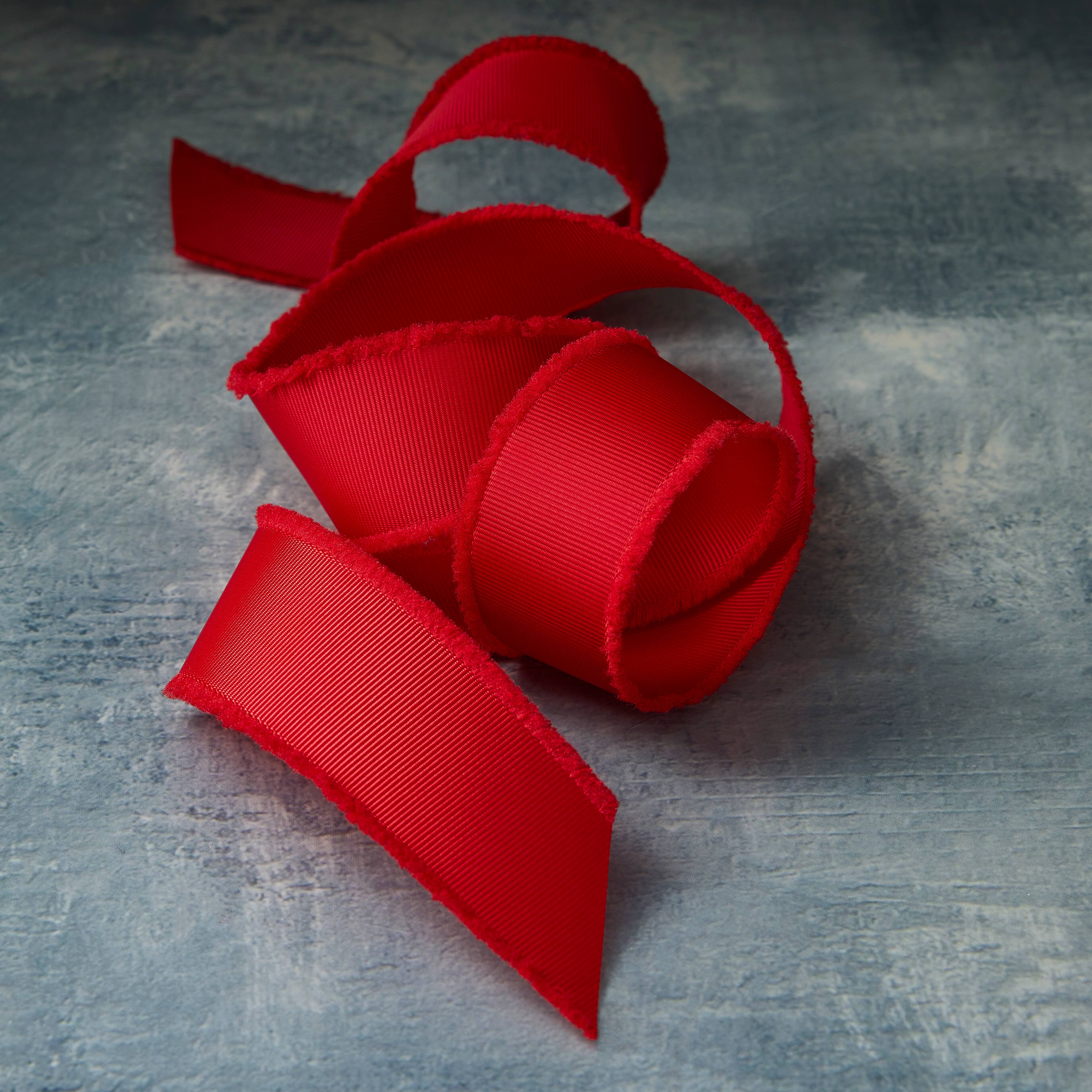 1.5&#x22; x 3yd. Fringed Edge Ribbon by Celebrate It&#xAE;