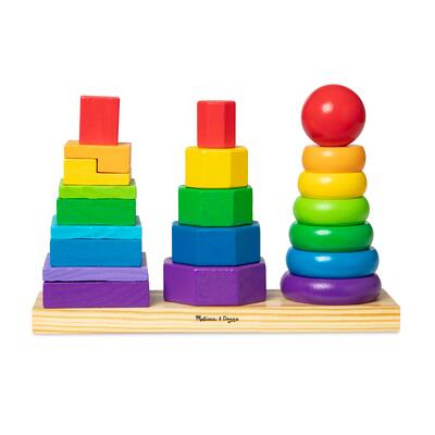 Melissa & Doug® Geometric Stacker Toddler Toy | Michaels