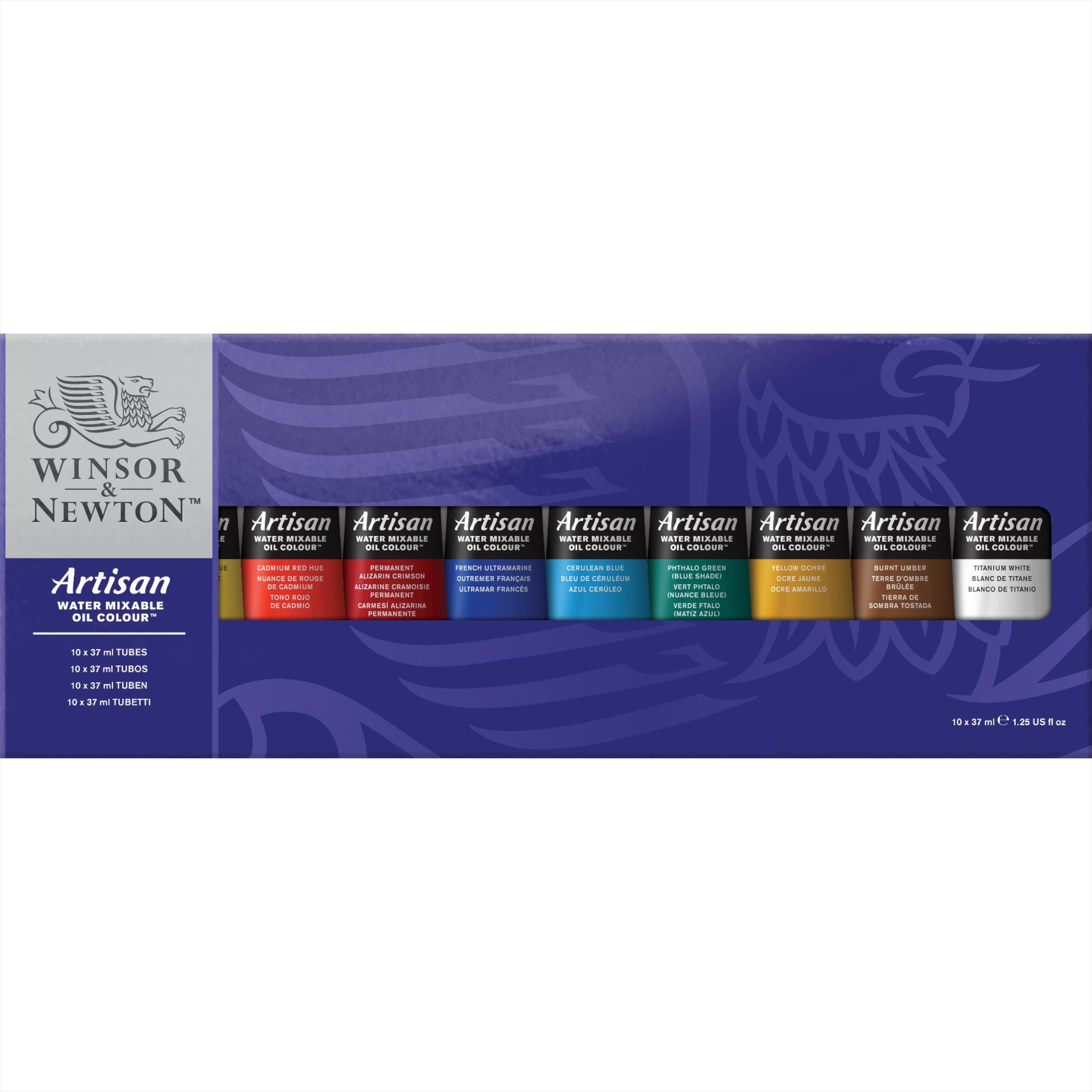 Winsor &#x26; Newton&#x2122; Artisan Water Mixable Oil Colour&#x2122; 10 Color Paint Tube Set