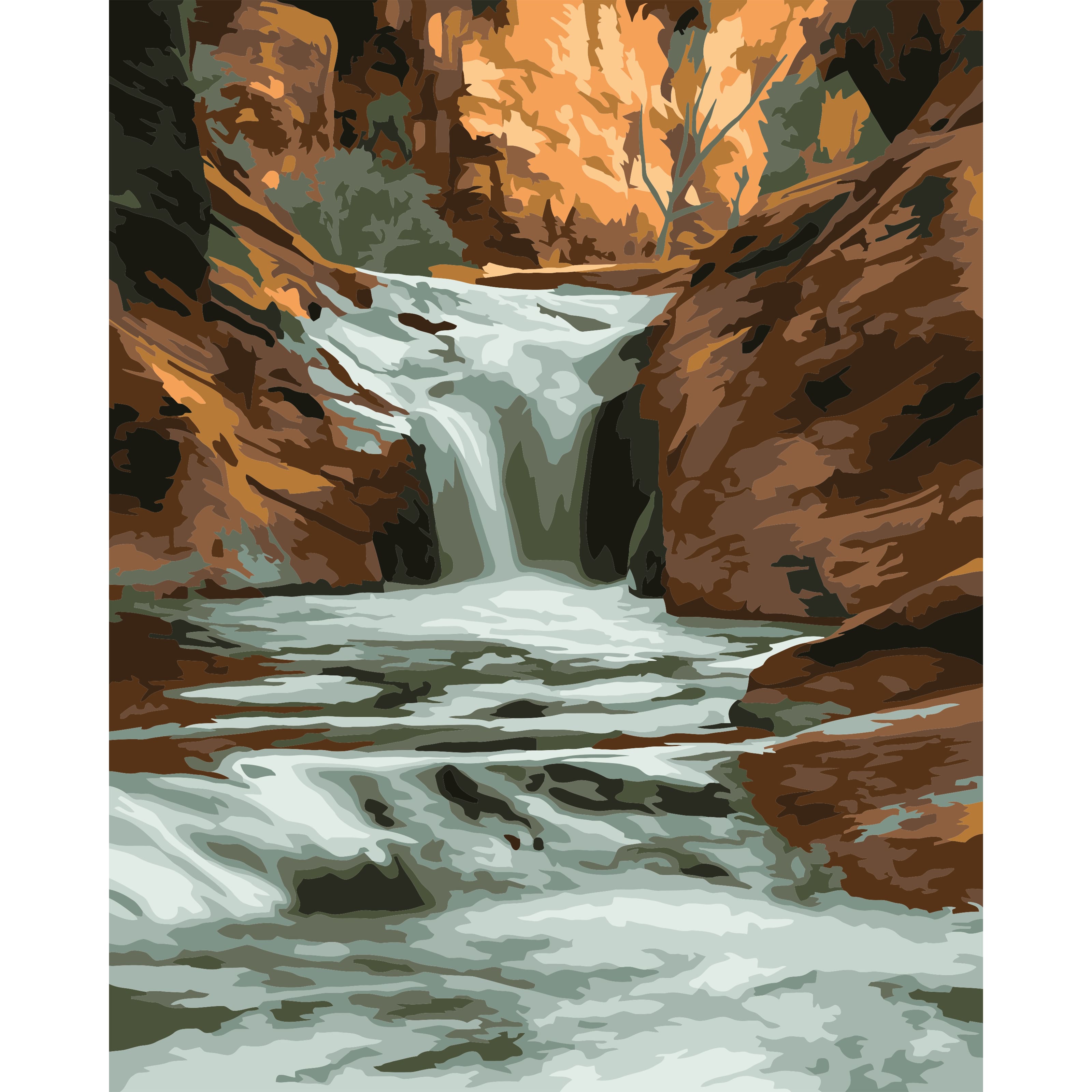 8&#x22; x 10&#x22; The Gorge Paint-by-Number Kit by Artist&#x27;s Loft&#xAE;