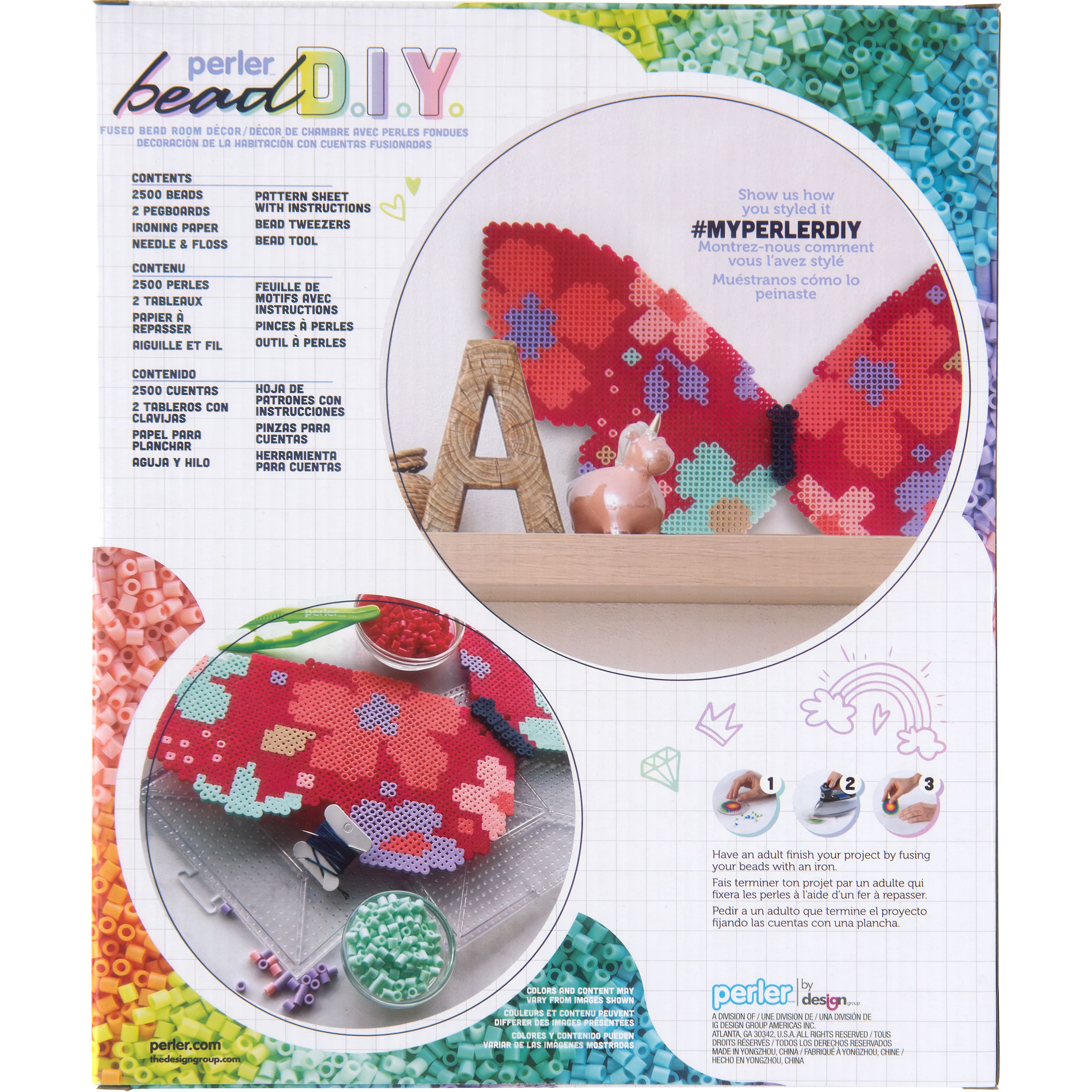 Perler&#xAE; Bead DIY Butterfly Room D&#xE9;cor Kit