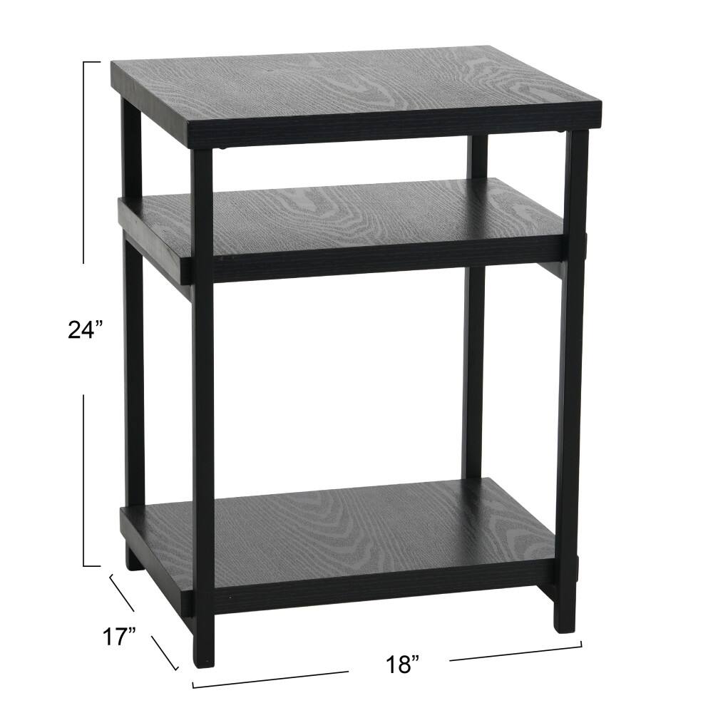 Household Essentials Jamestown 2-Shelf End Table