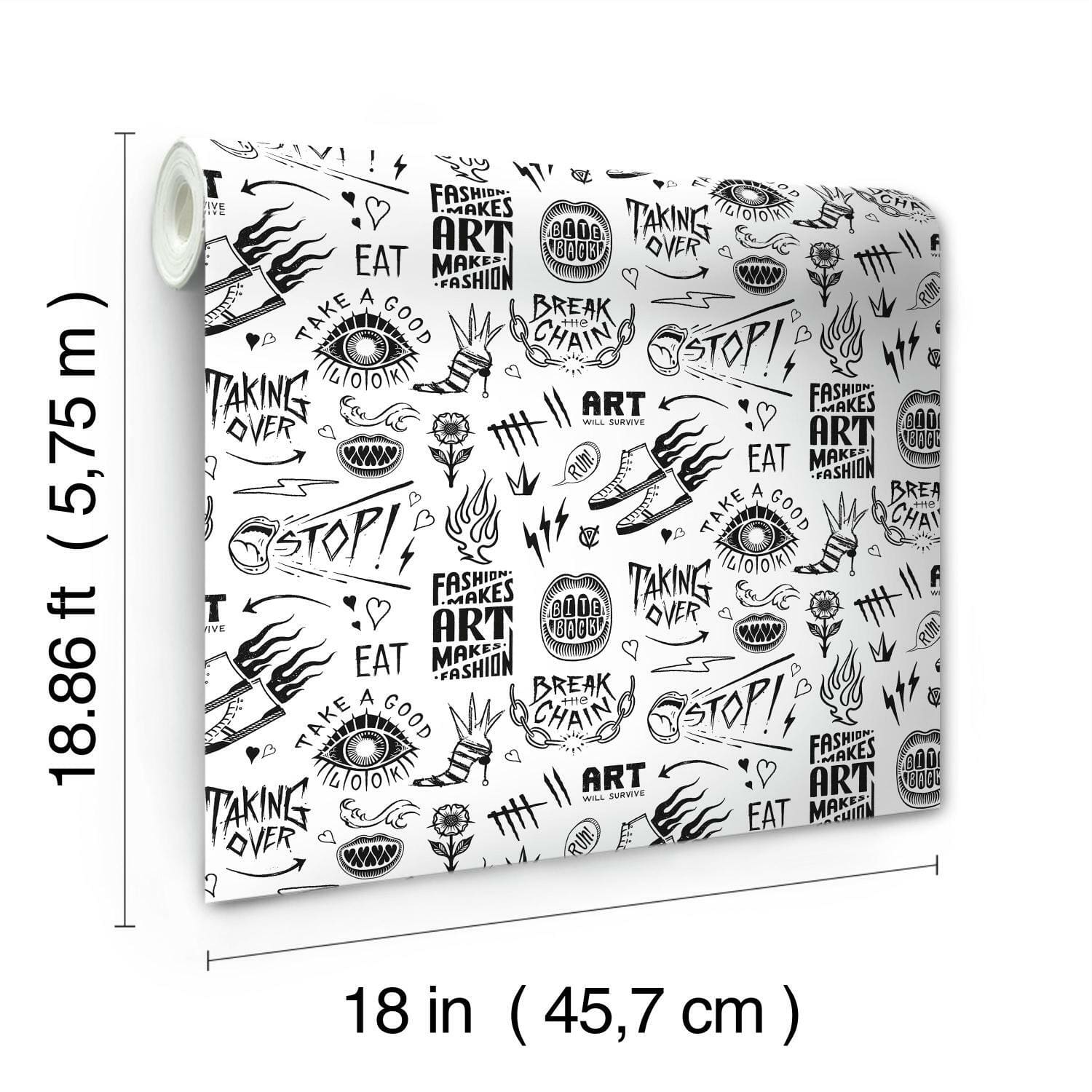 RoomMates Disney Cruella Graffiti Peel & Stick Wallpaper