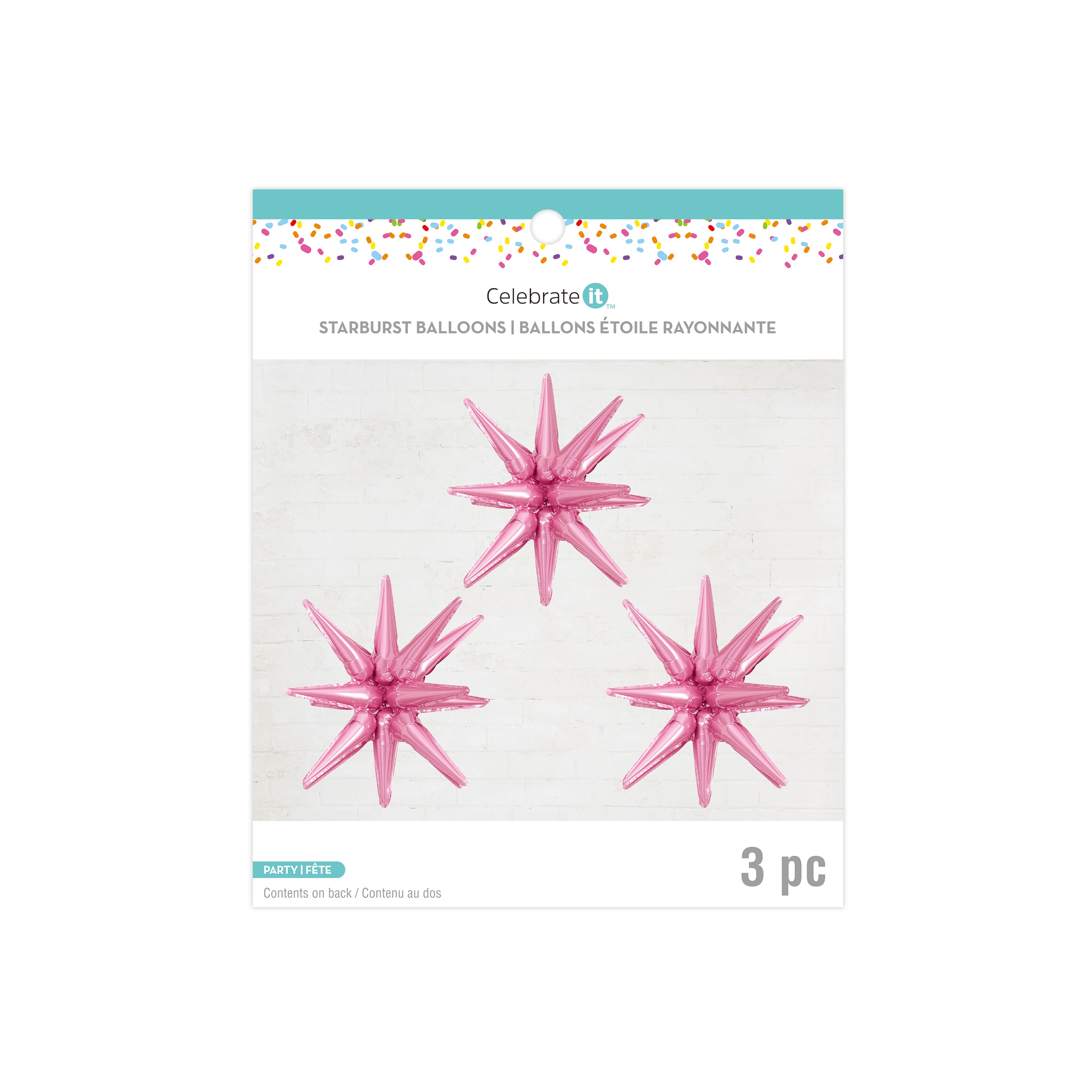 26&#x22; Starburst Foil Balloons, 3ct. by Celebrate It&#x2122;