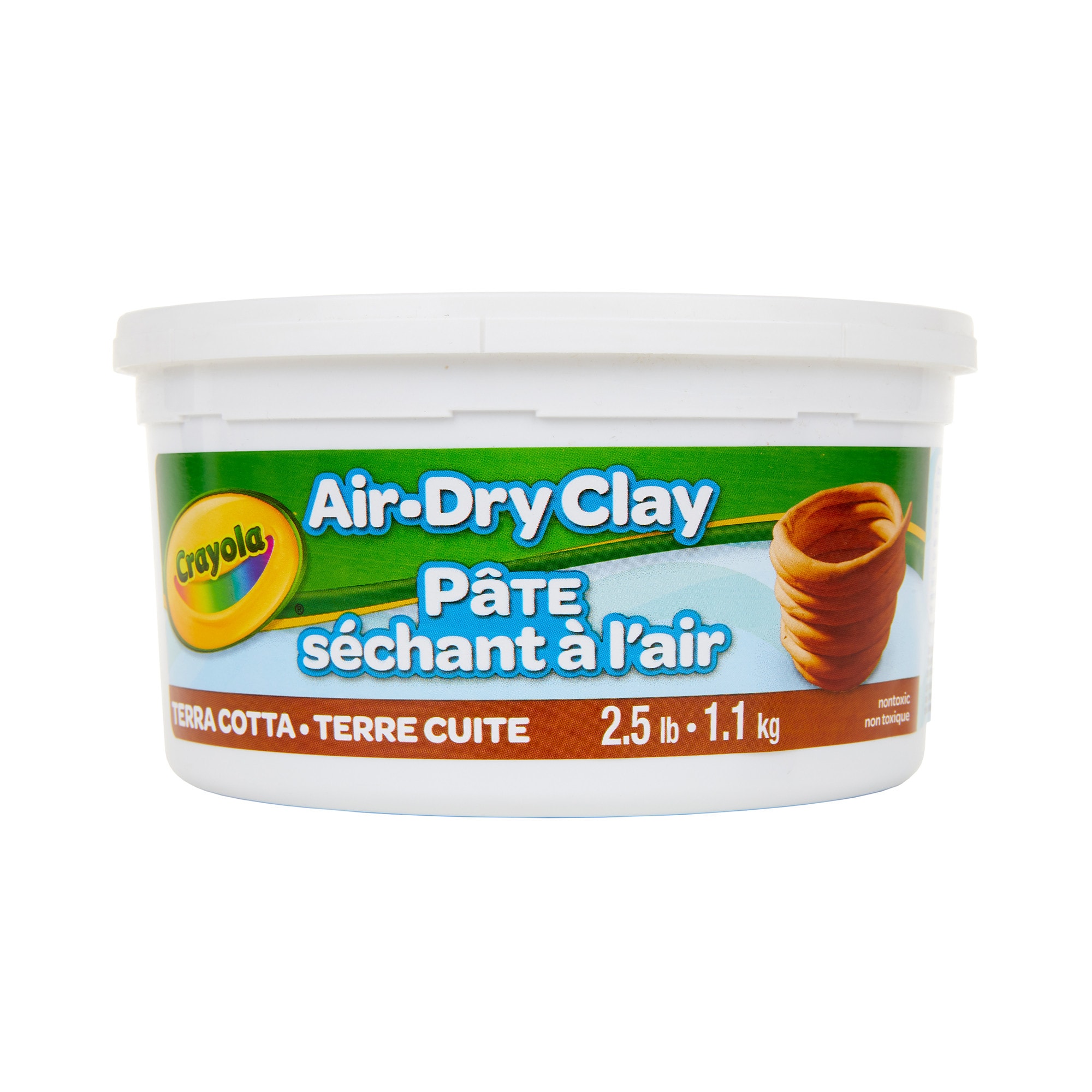  Crayola Air Dry Clay 2.5 Lb Bucket, White : Arts, Crafts &  Sewing