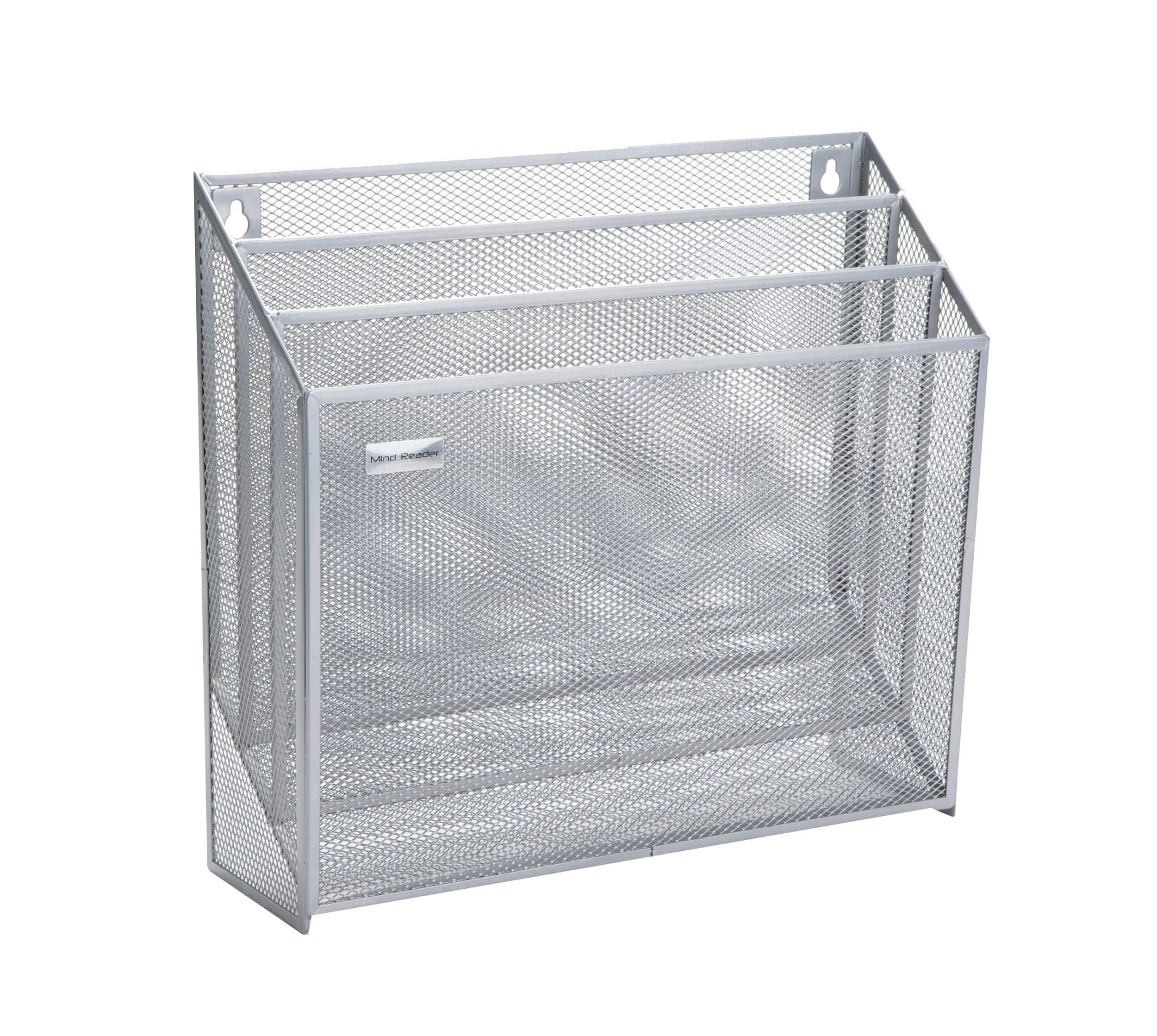 Mind Reader 3-Tier Vertical Mesh Wall File Holder