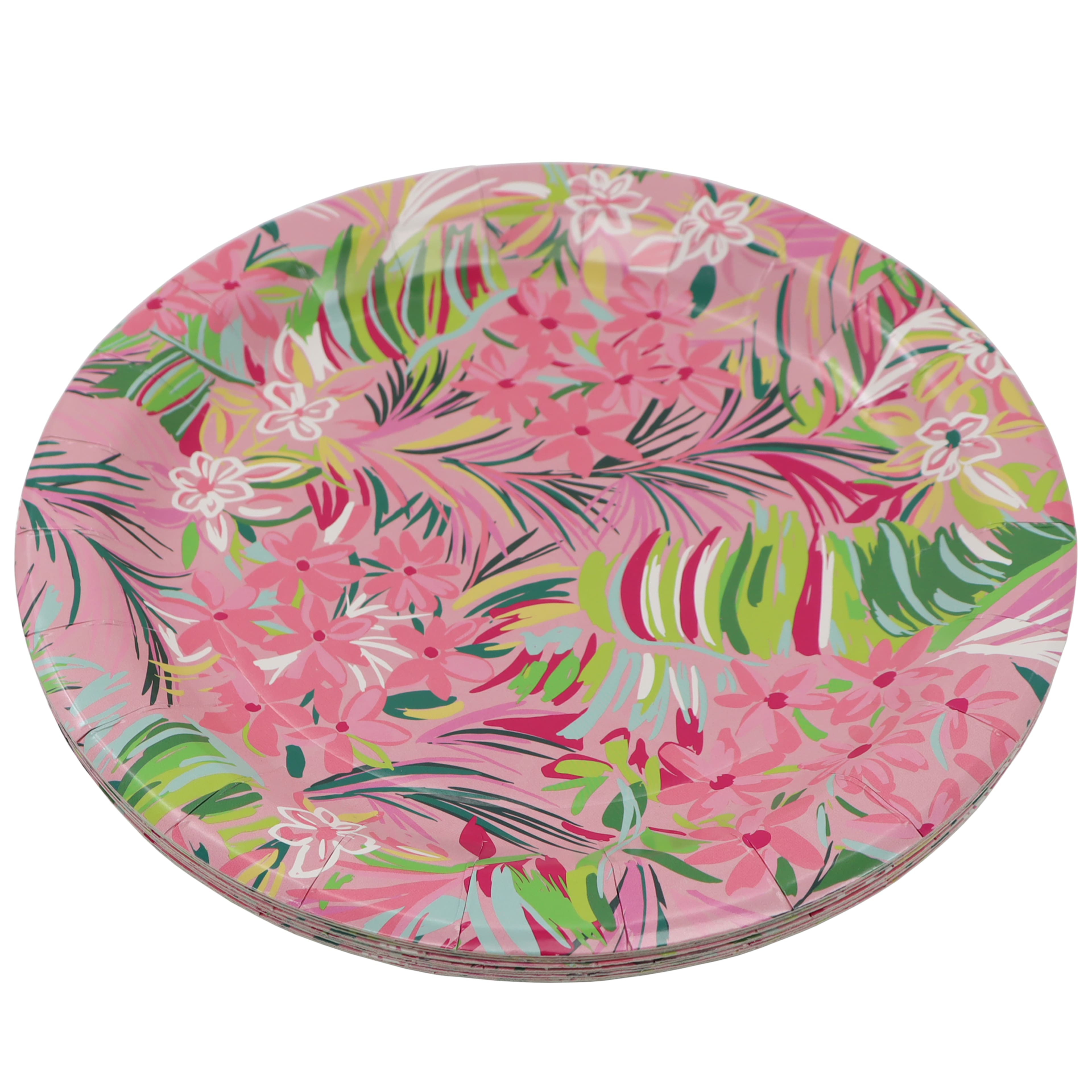 9&#x22; Pink Floral Paper Plates, 12ct. by Ashland&#xAE;