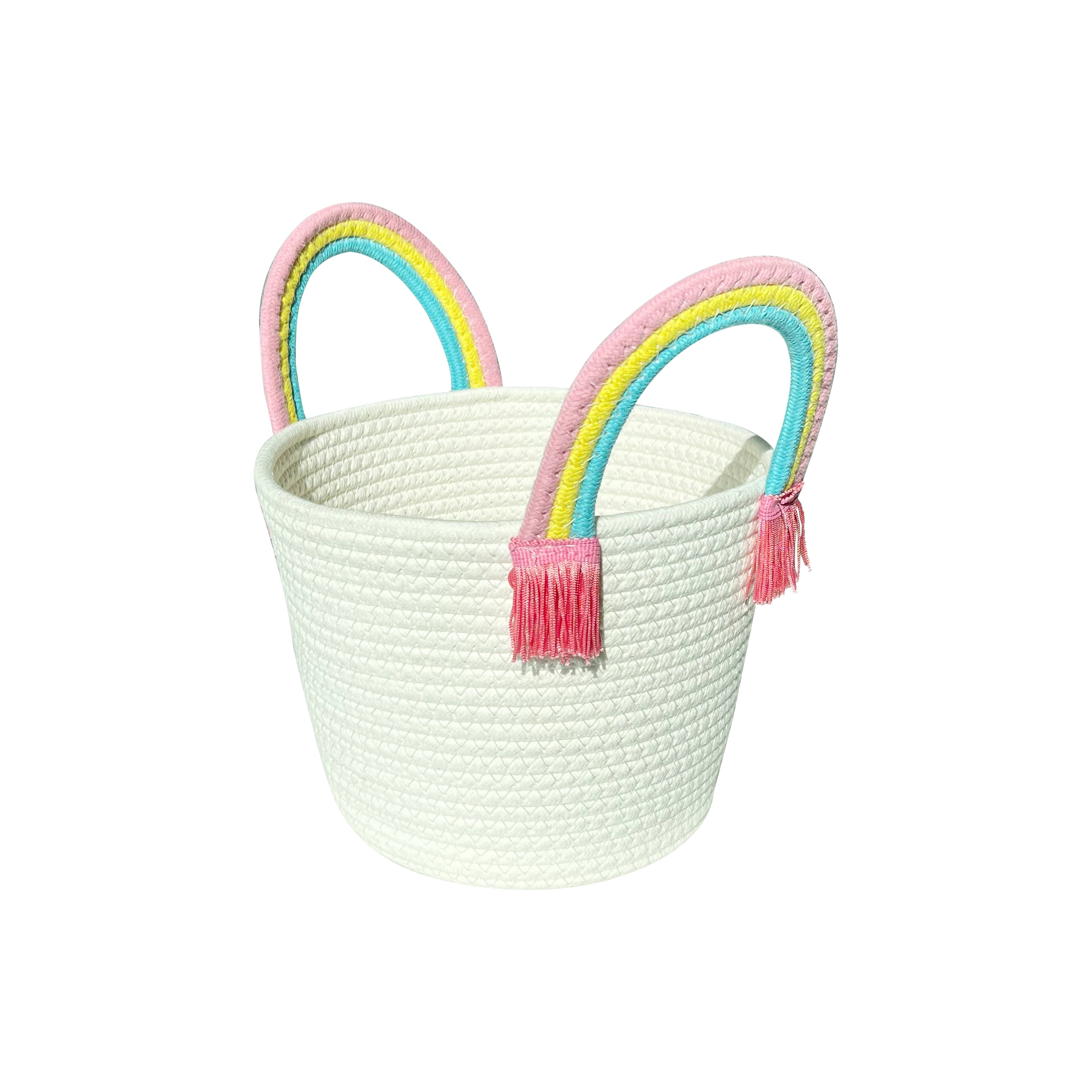 11.5&#x22; Rainbow Rope Basket by Creatology&#x2122;