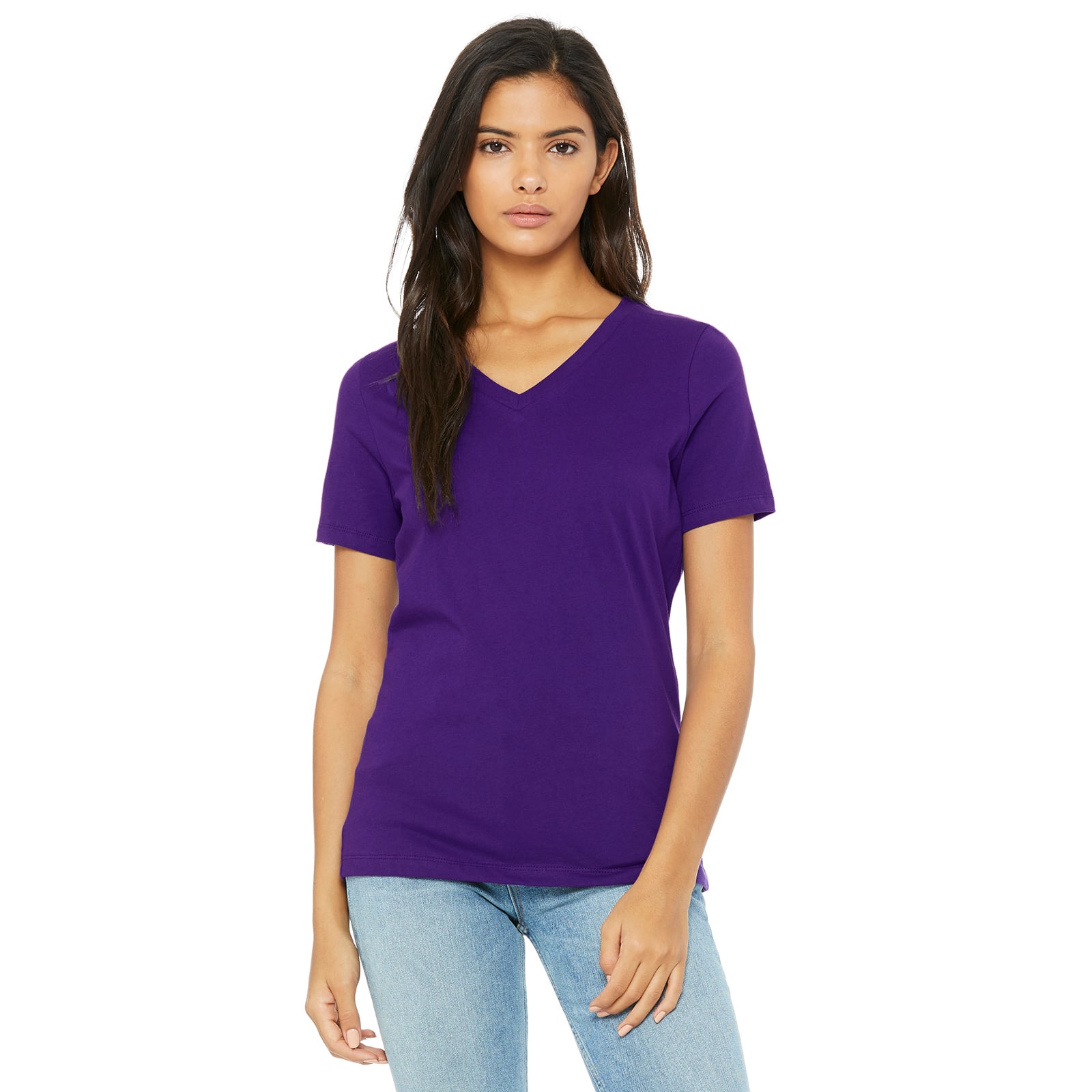 6 Pack: BELLA+CANVAS® Short Sleeve Women's V-Neck T-Shirt